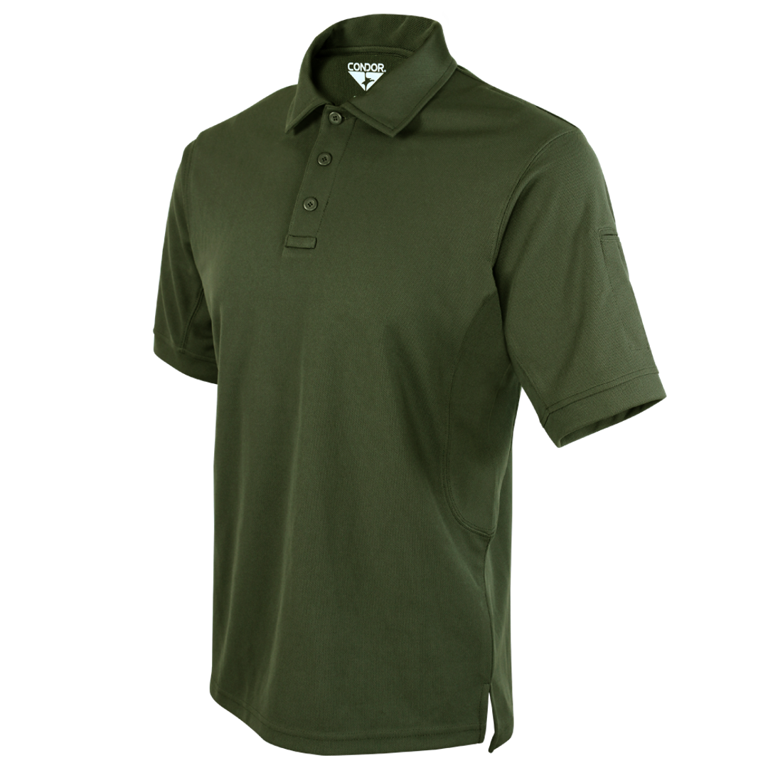 Polo tactique Condor — Short Sleeve Performance Tactical Polo — Vert olive / 4XL