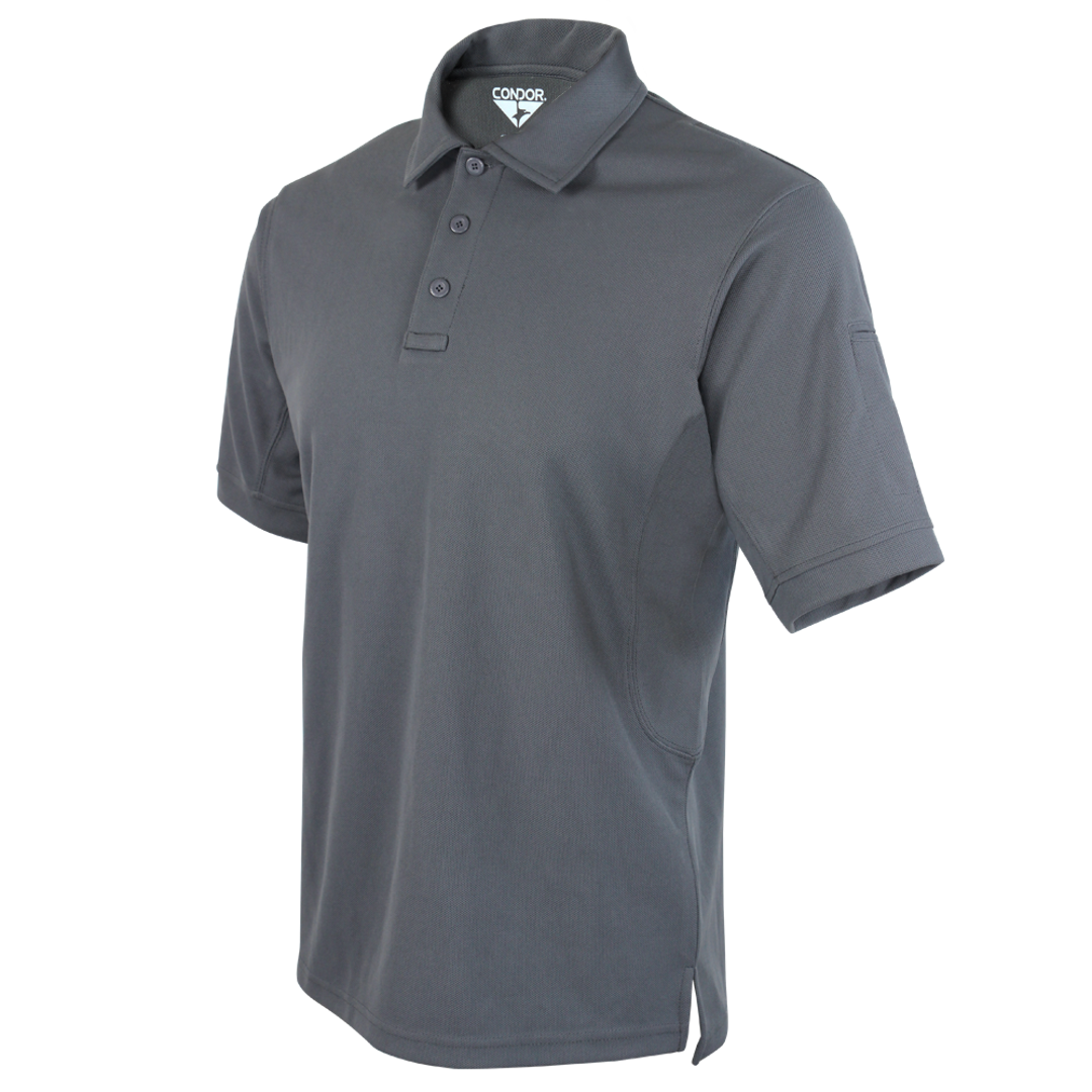 Polo tactique Condor — Short Sleeve Performance Tactical Polo — Graphite / 4XL