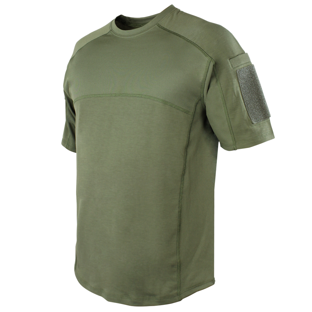 Vêtement tactique Condor — Trident Short Sleeve Battle Top — Vert olive / L