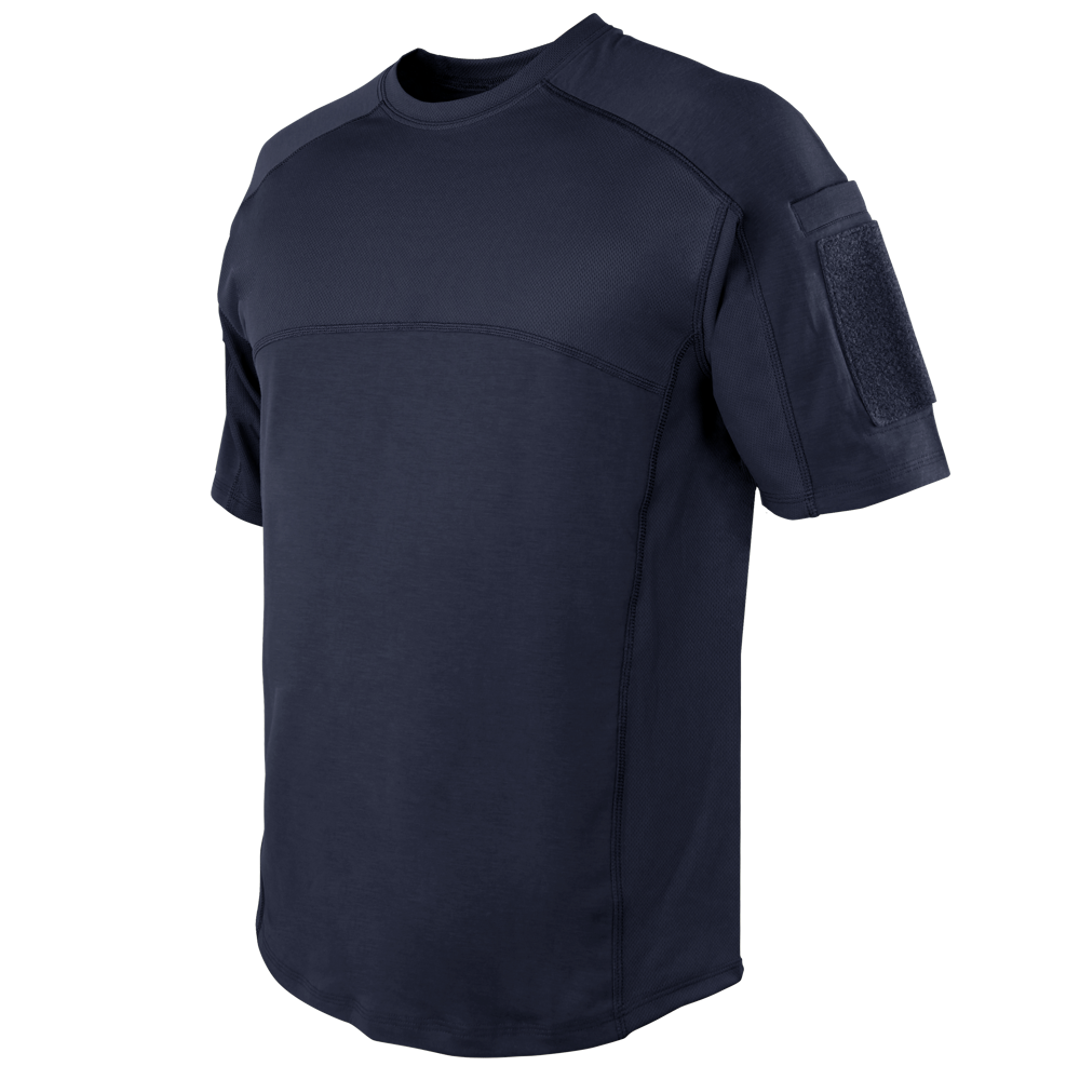 Vêtement tactique Condor — Trident Short Sleeve Battle Top — Bleu marine / L