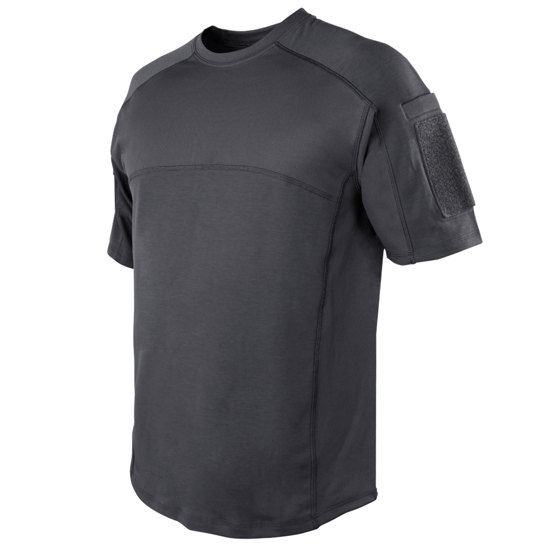 Vêtement tactique Condor — Trident Short Sleeve Battle Top — Graphite / L