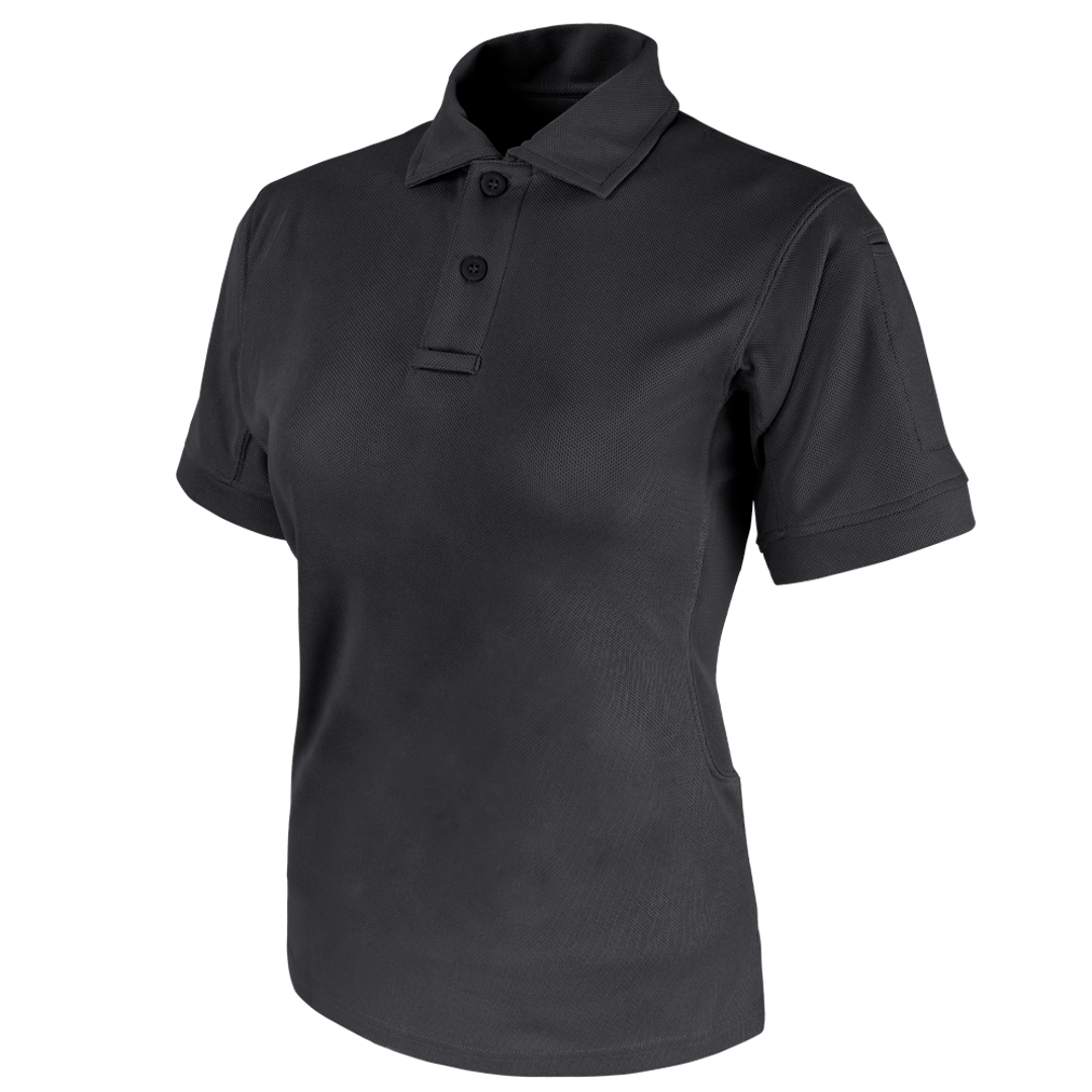 Polo tactique Condor — Women's Short Sleeve Performance Tactical Polo — Noir / L