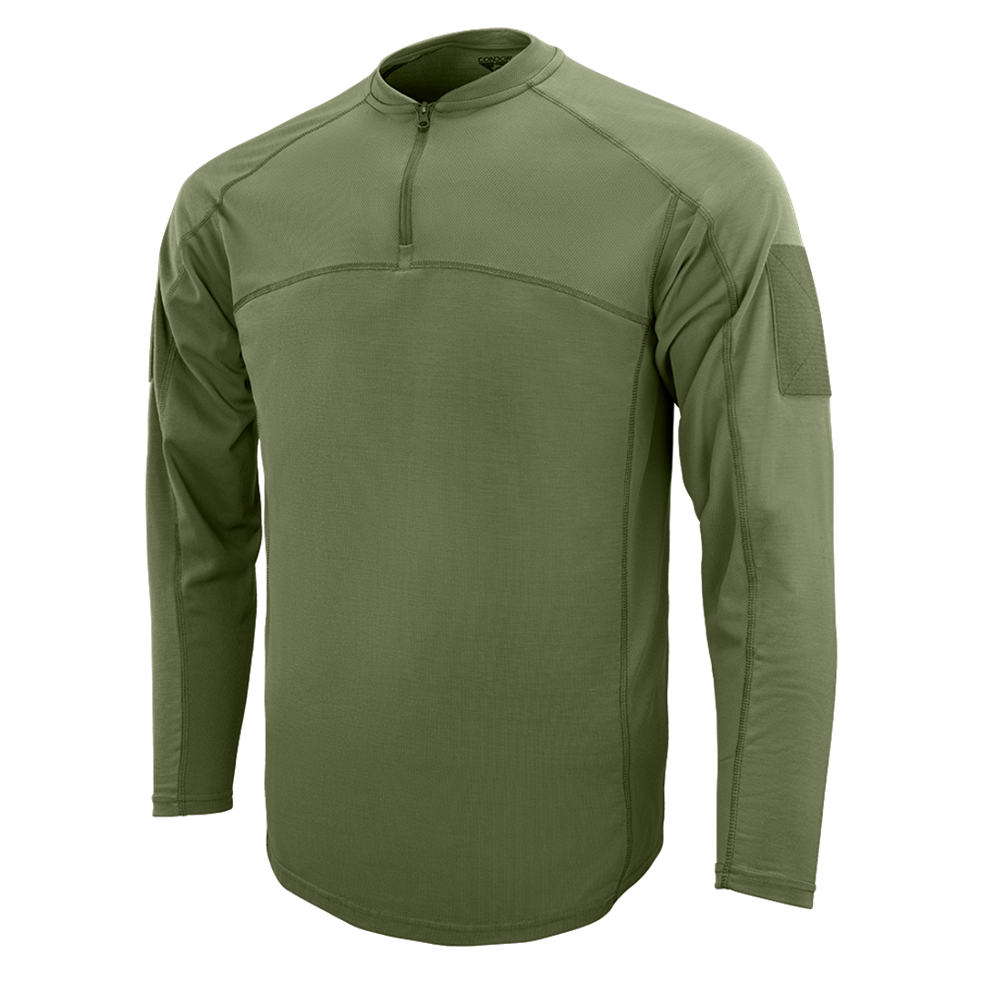 Vêtement tactique Condor — Trident Long Sleeve Battle Top — Vert olive / L