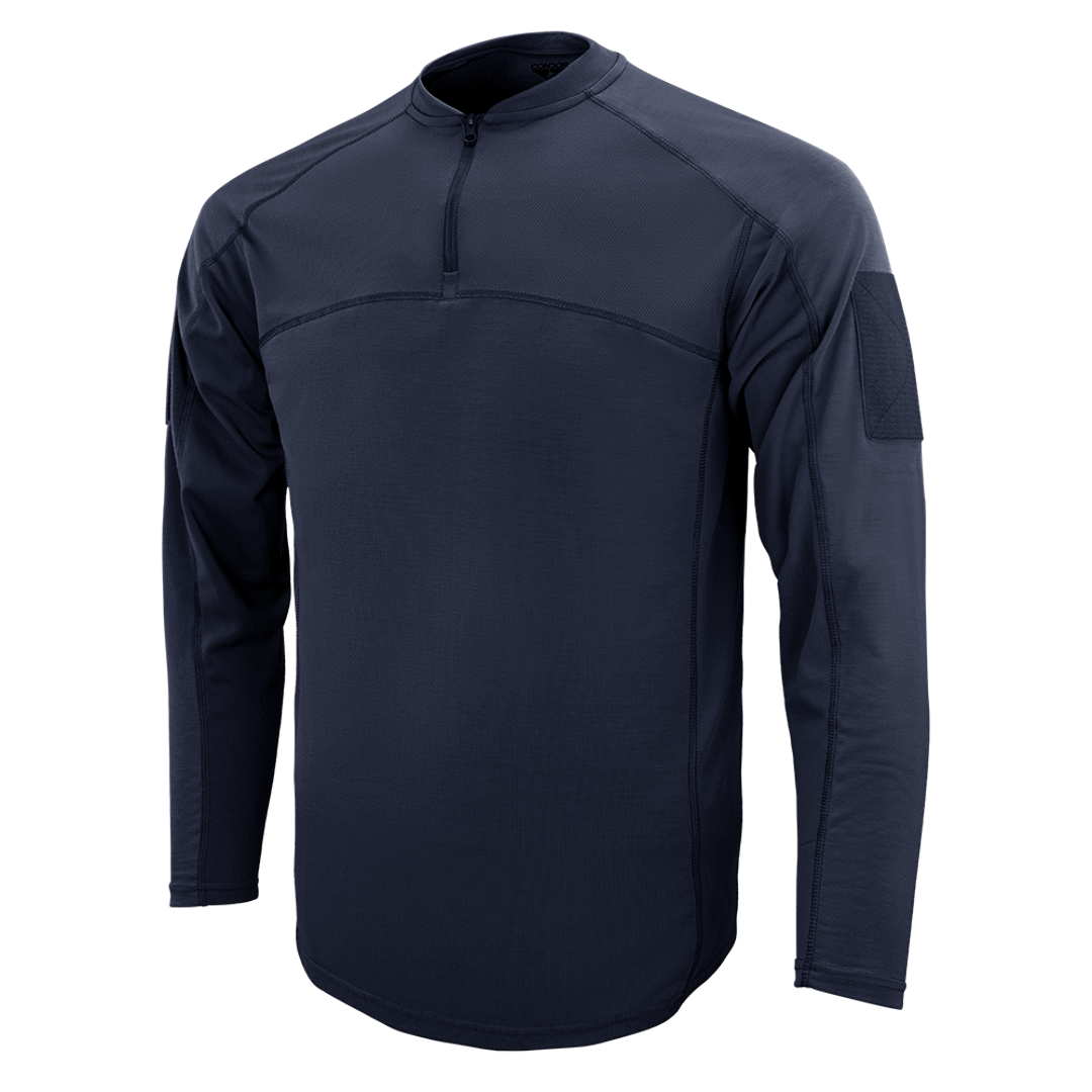 Vêtement tactique Condor — Trident Long Sleeve Battle Top — Bleu marine / L