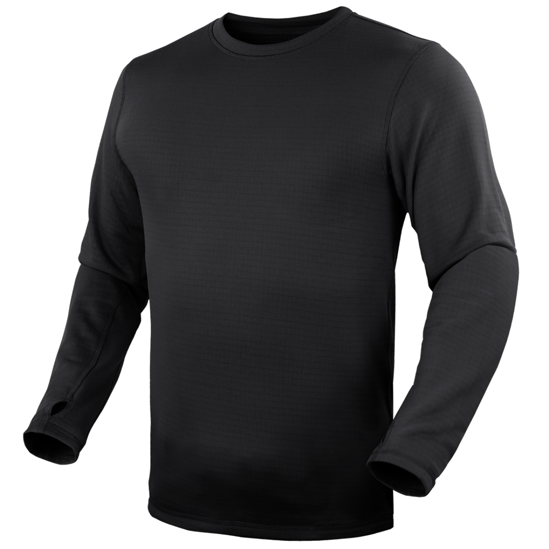 Sous-vêtement technique Condor — Base II Crew Pullover — Noir / L