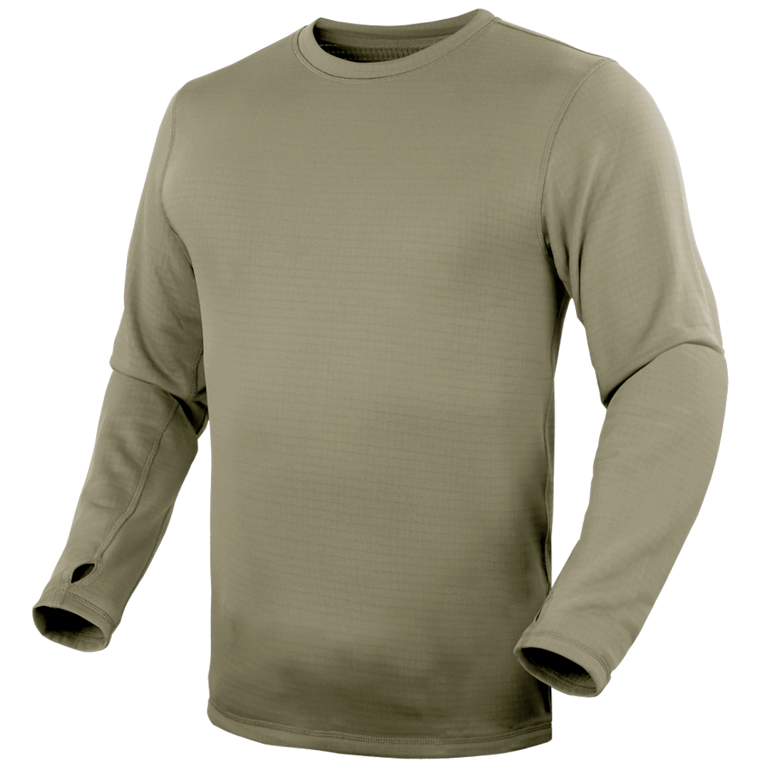 Sous-vêtement technique Condor — Base II Crew Pullover — Sable coyote / L