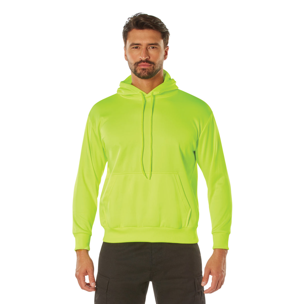 Rothco High-Vis Performance Hooded Sweatshirt - Safety Green - Size : 3XL