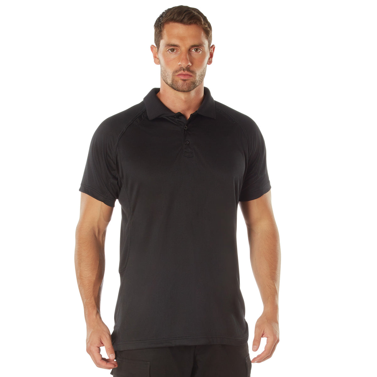 Rothco On Duty Performance Polo - Color : Black, Size : 3XL