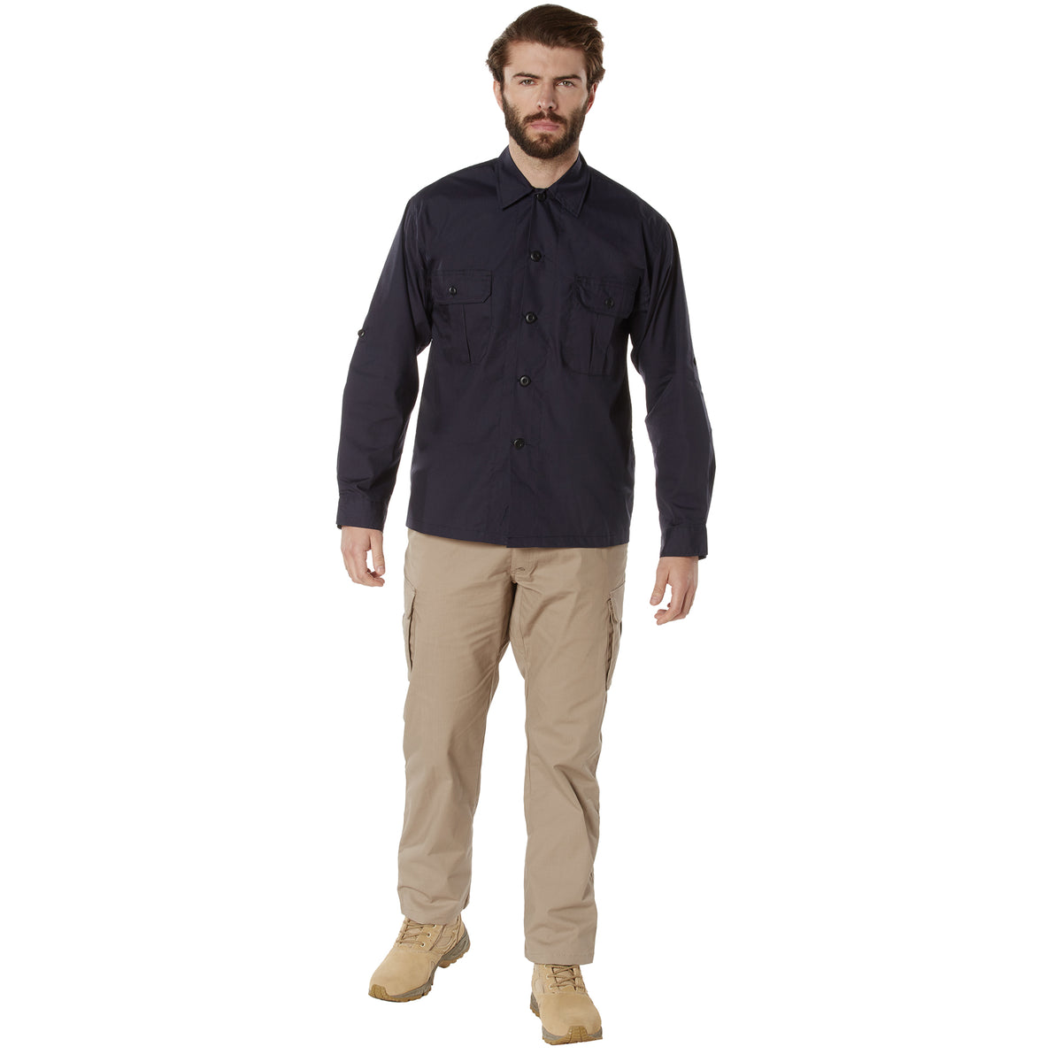 Rothco Lightweight Tactical Shirt - Color : Midnight Navy Blue, Size : 2XL
