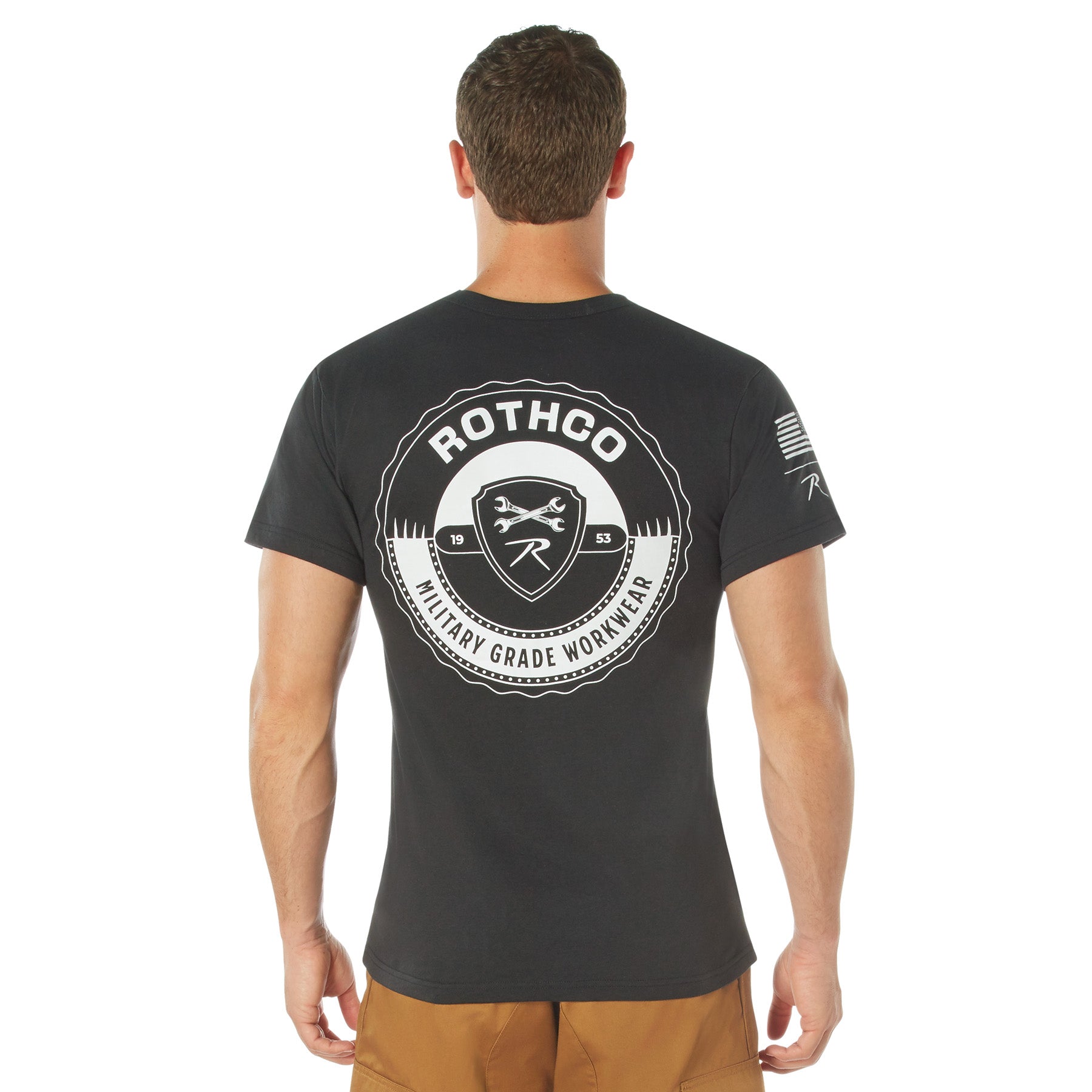 Military Grade Workwear Bottle Cap T-Shirt - Color : Black, Size : 3XL