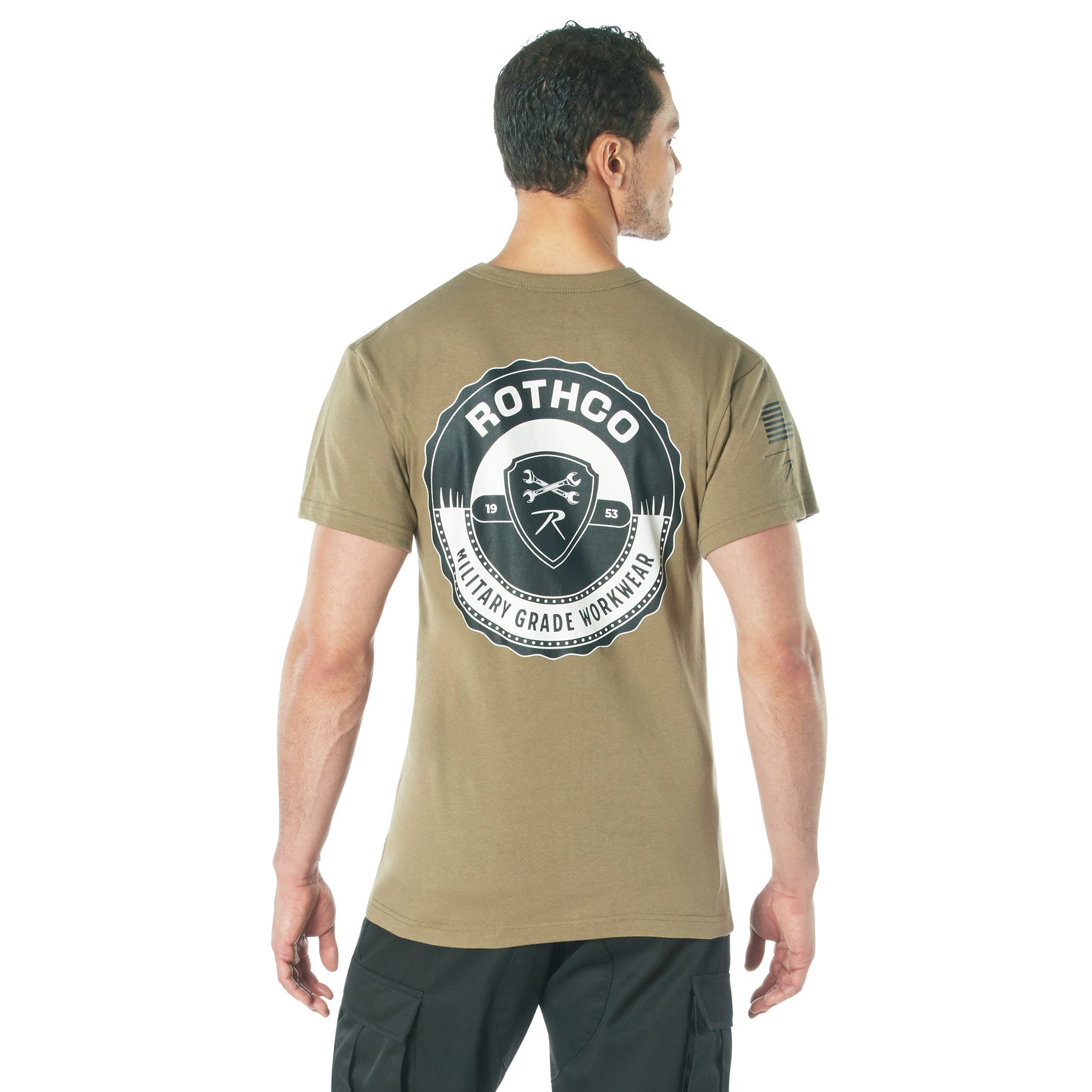 Military Grade Workwear Bottle Cap T-Shirt - Color : Coyote Brown, Size : 3XL