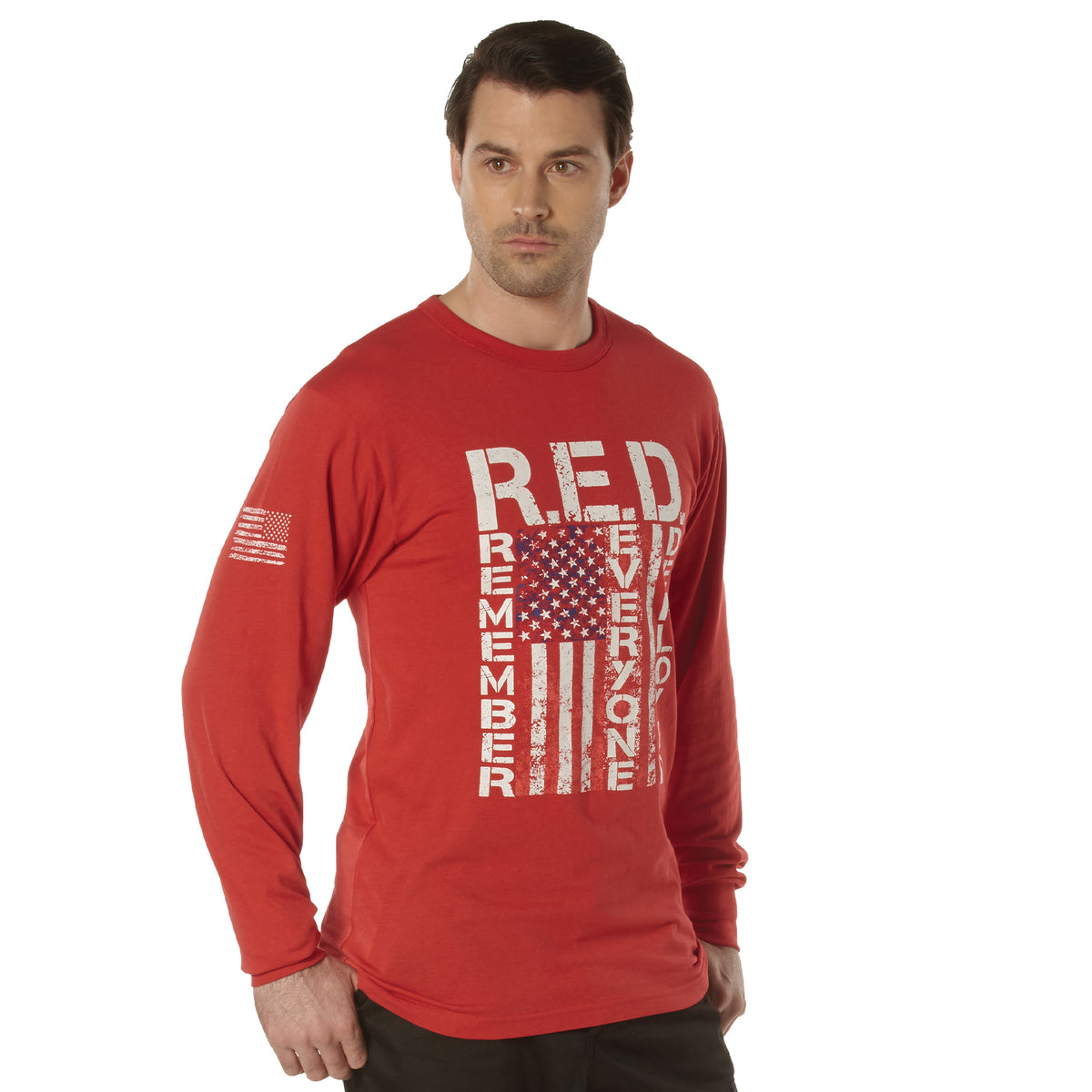 Rothco R.E.D. (Remember Everyone Deployed) Long Sleeve T-Shirt - Size : 3XL