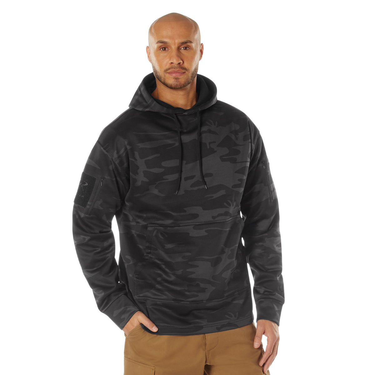 Rothco Concealed Carry Hoodie - Color : Midnight Black Camo, Size : 3XL
