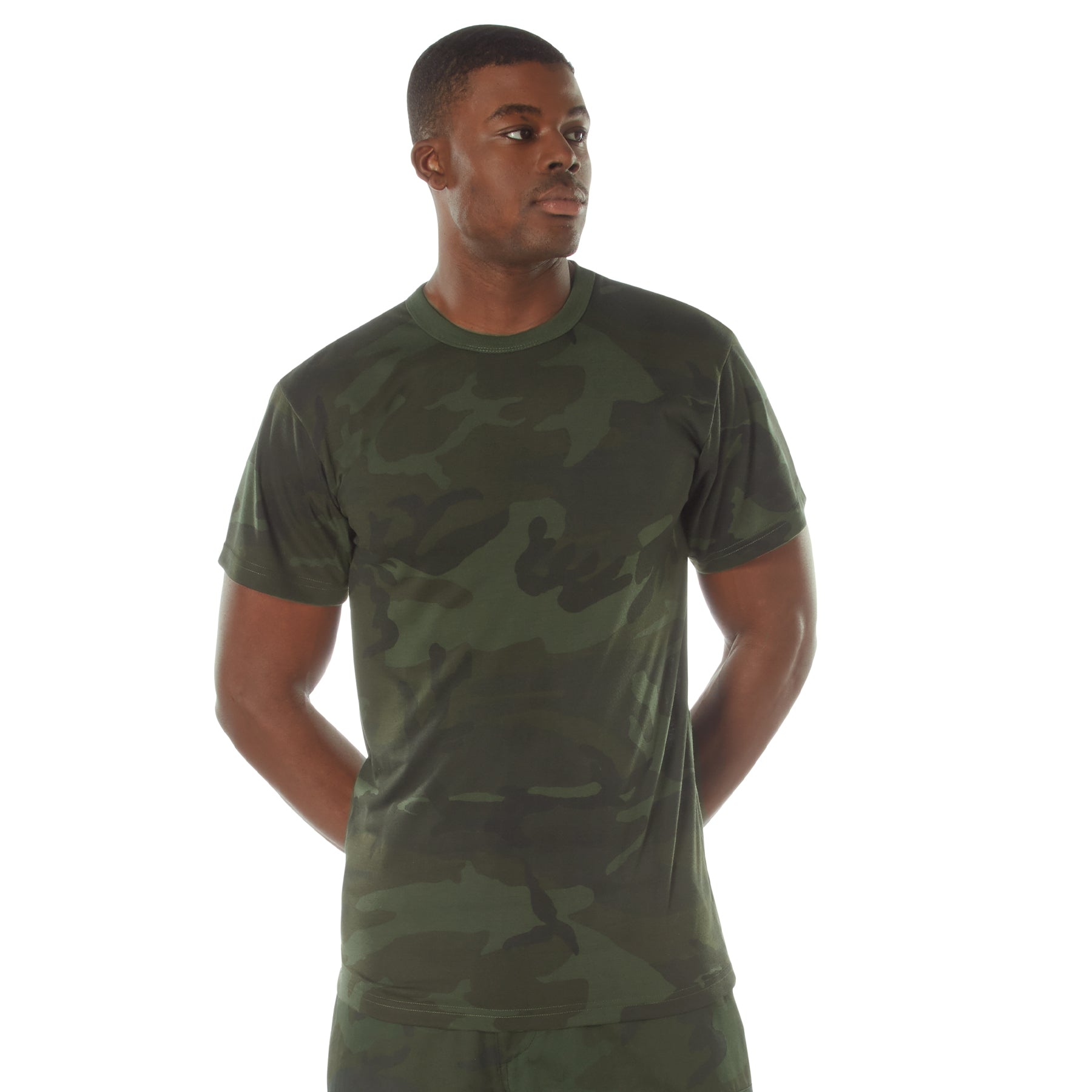 Rothco Midnight Camo Moisture Wicking T-Shirt - Color : Midnight Woodland Camo, Size : 3XL