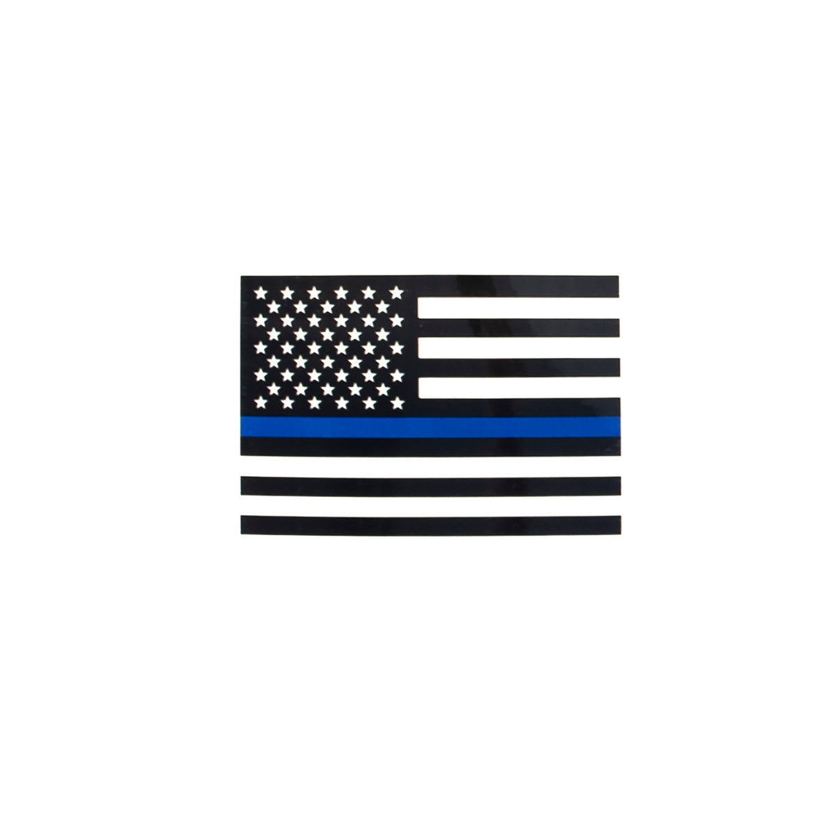 Rothco Transparent Thin Blue Line Flag Decal - Size : L