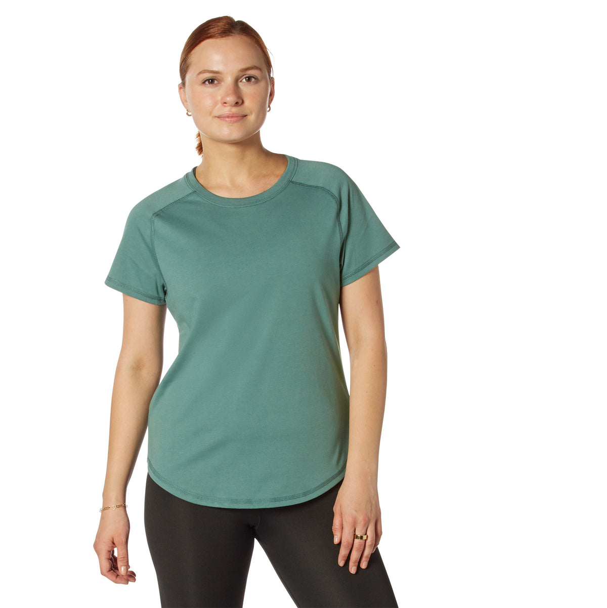 Rothco Womens Essential Raglan Sleeve T-Shirt - Color : Vintage Teal, Size : 2XL