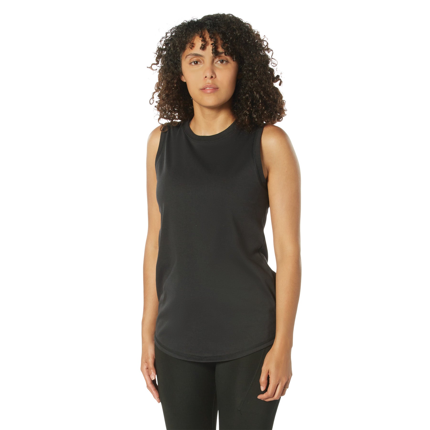 Rothco Womens Essential Moisture Wicking Tank Top - Color : Black, Size : 2XL