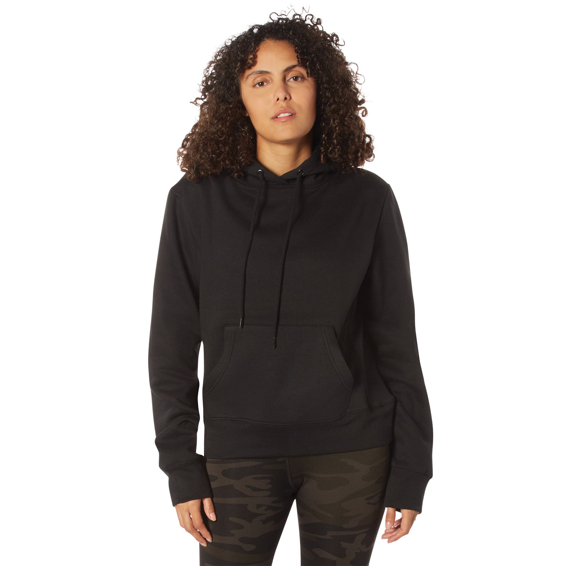 Rothco Womens Every Day Hoodie - Color : Black, Size : 2XL