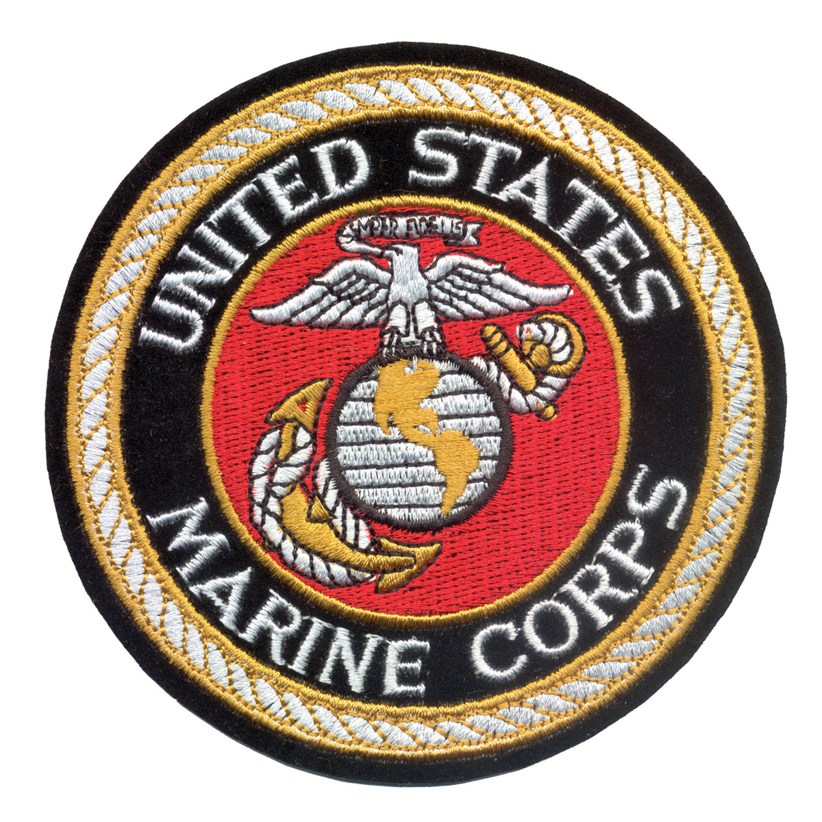 Deluxe Round U.S.M.C. Patch - Size : 3 Inches