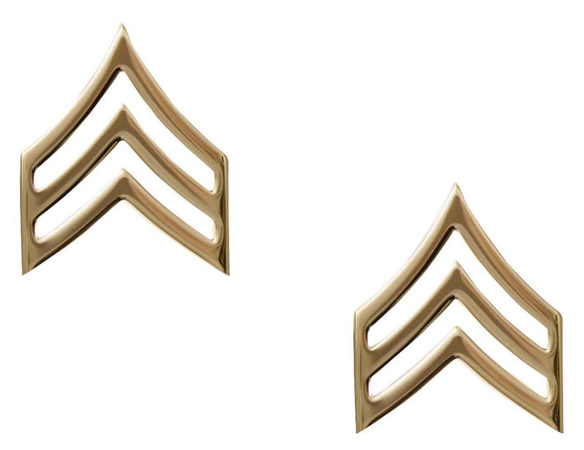 Rothco Sergeant Polished Insignia - Color : Gold