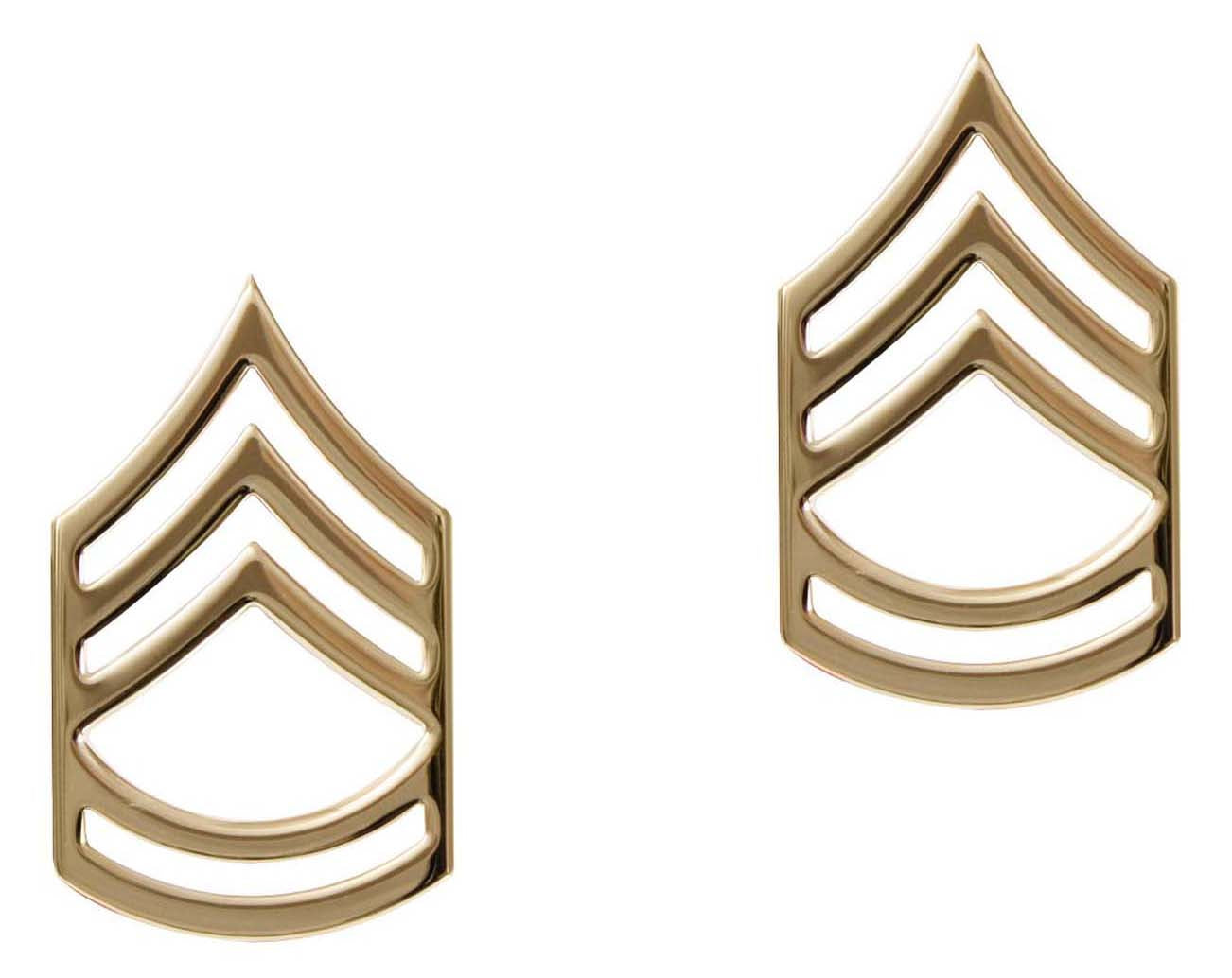 Rothco Sergeant First Class Polished Insignia Pin - Color : Gold