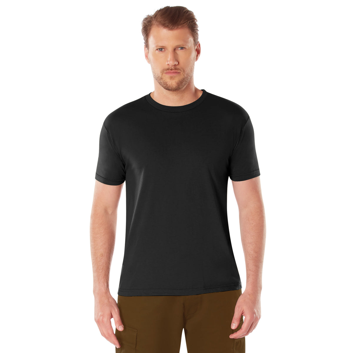 Rothco Athletic Fit Solid Color T-Shirt - Color : Black, Size : 2XL