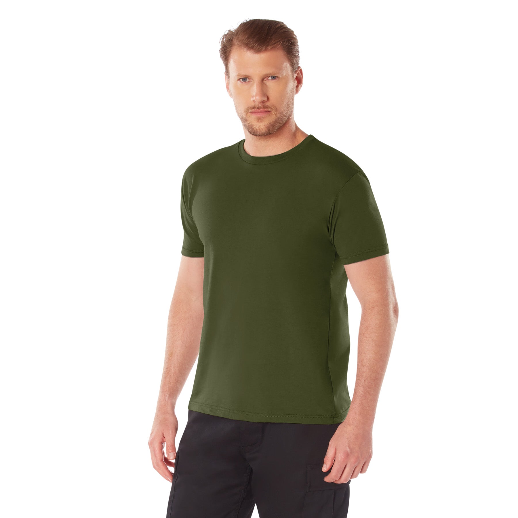 Rothco Athletic Fit Solid Color T-Shirt - Color : Olive Drab, Size : 2XL