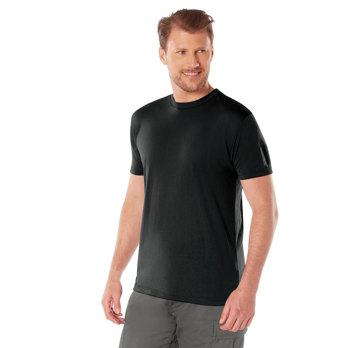 Rothco Tactical Athletic Fit T-Shirt - Color : Black, Size : 3XL