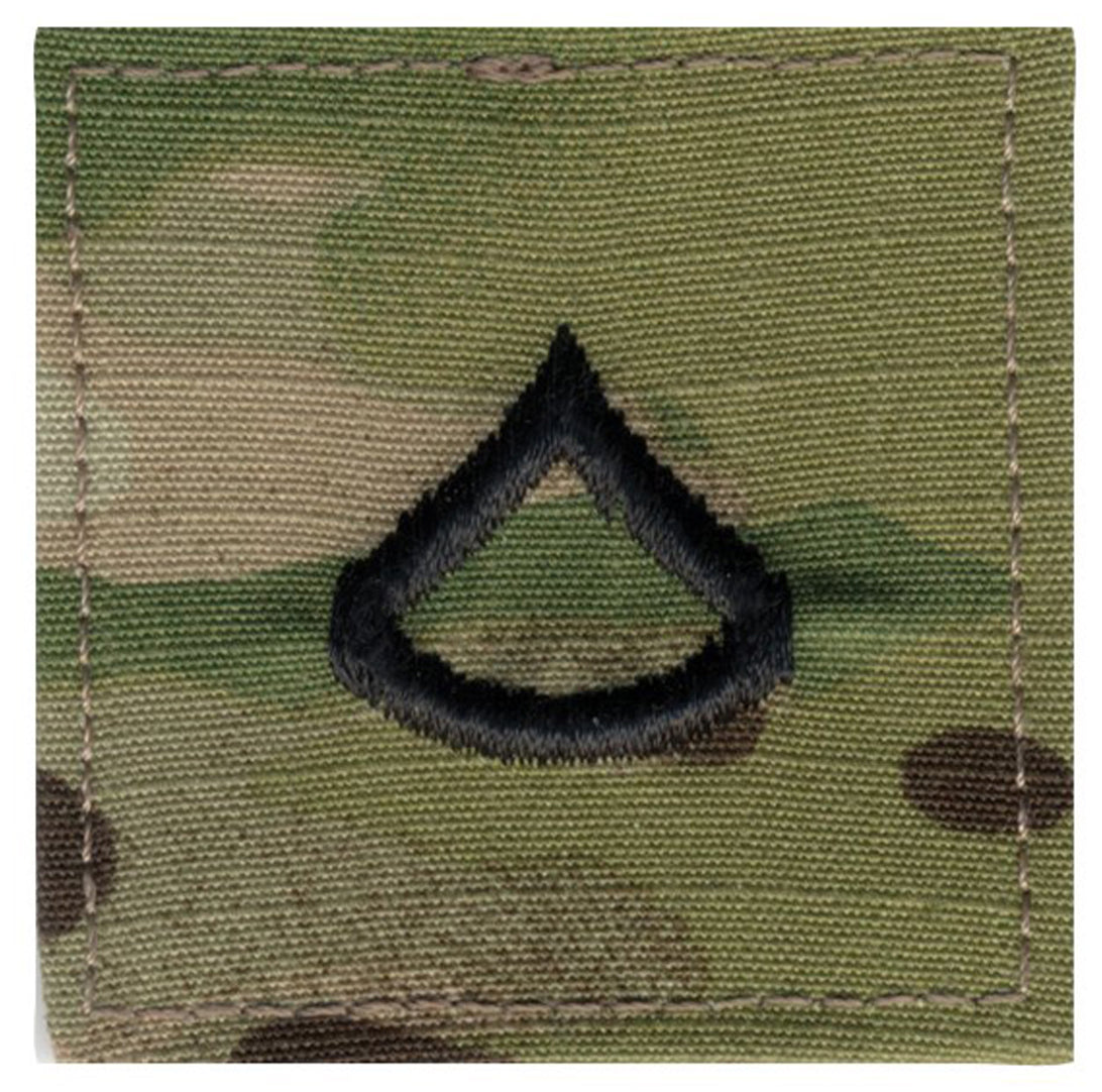 Rothco Official U.S. Made Embroidered Rank Insignia - Private 1st Class - Color : Scorpion OCP Camo