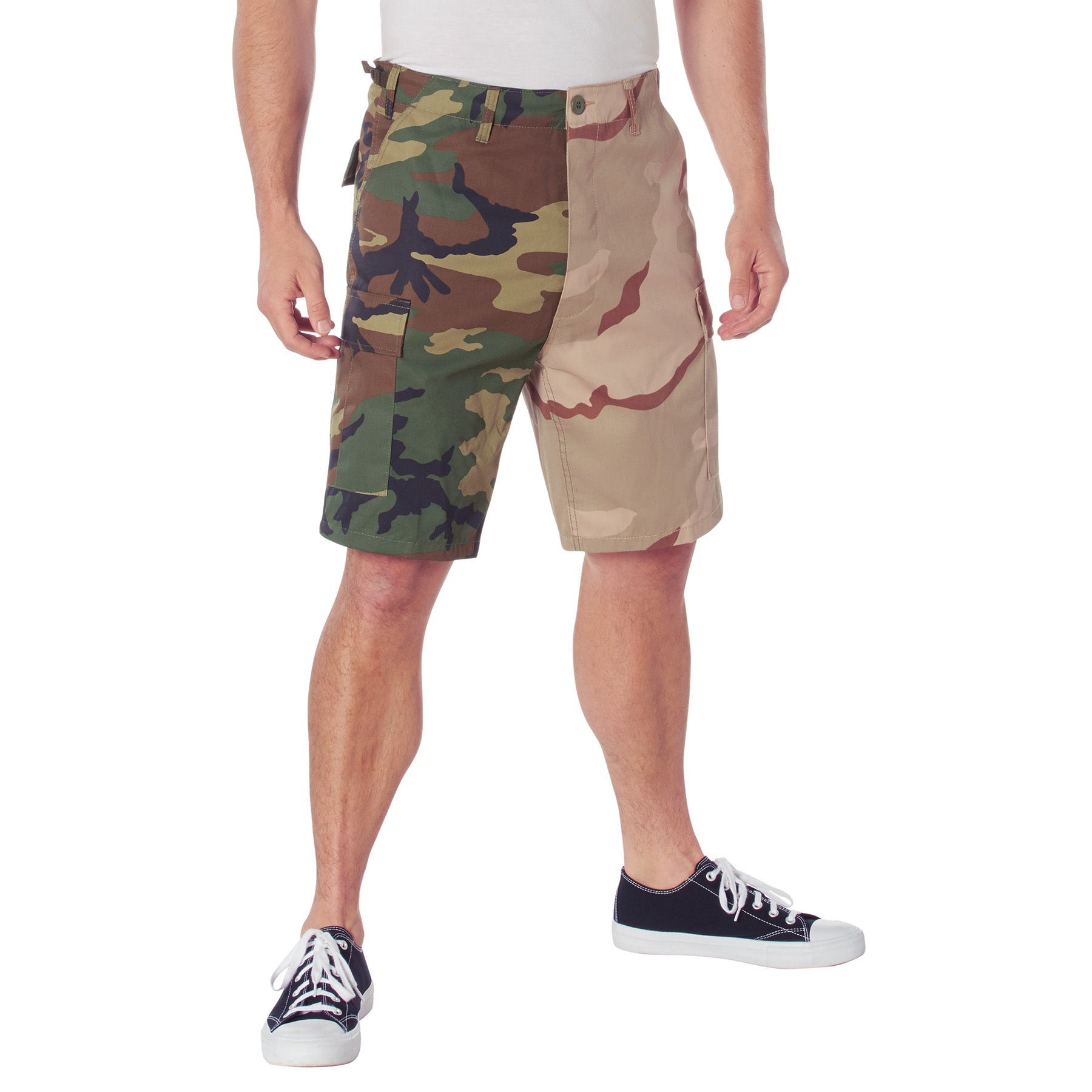 Rothco Two-Tone Camo BDU Short - Color : Woodland / Tri-Color Camo, Size : L