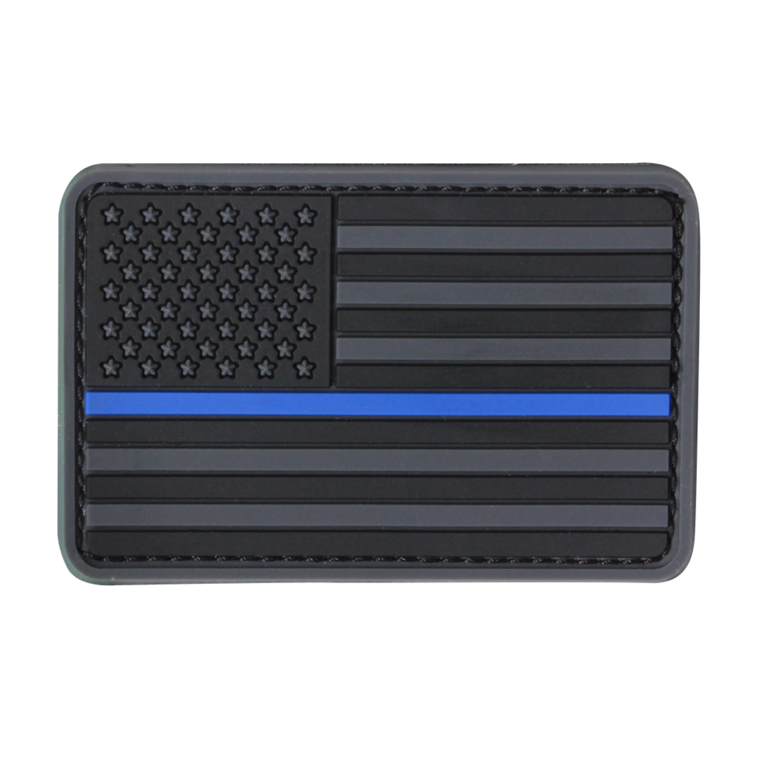 Écusson Condor — US Flag PVC Patch — Thin Blue Line / 6 pièces