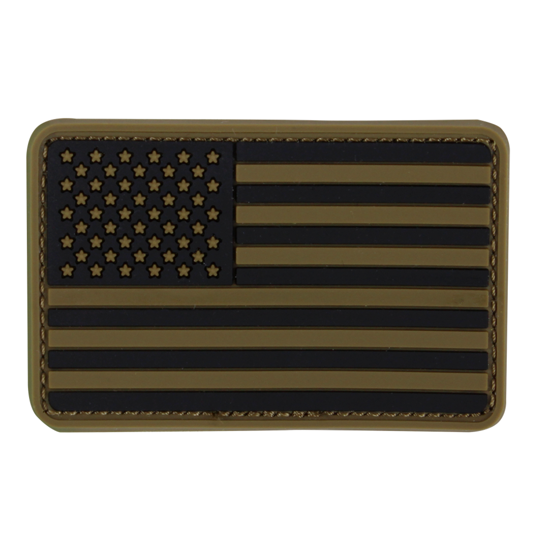 Écusson Condor — US Flag PVC Patch — Brun coyote / 6 pièces