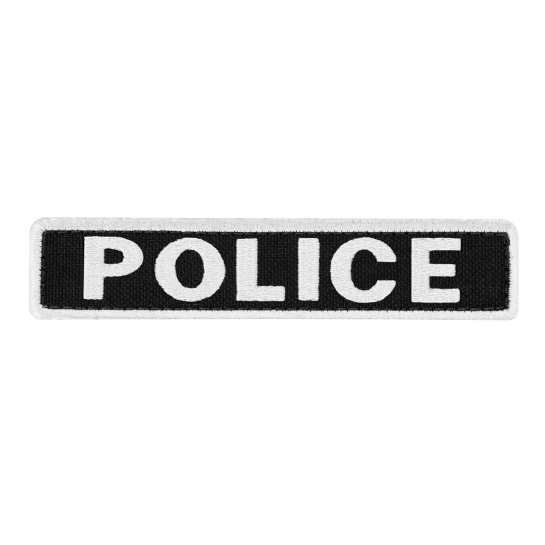 Écusson Condor — Police Patch — Blanc / noir / 5 x 1 / 6 pièces
