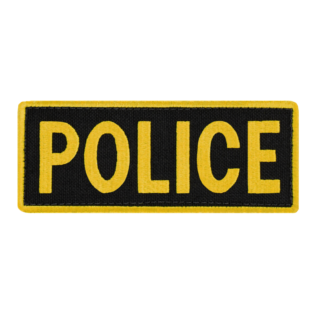 Écusson Condor — Police Patch — Or / noir / 5 x 2 / 6 pièces