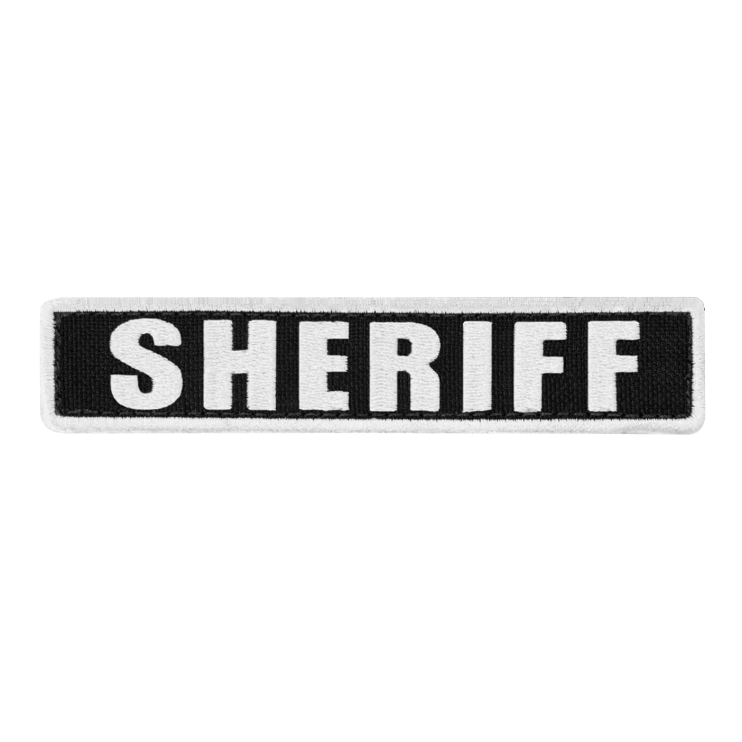 Écusson Condor — Sheriff Patch — Blanc / noir / 5 x 1 / 6 pièces