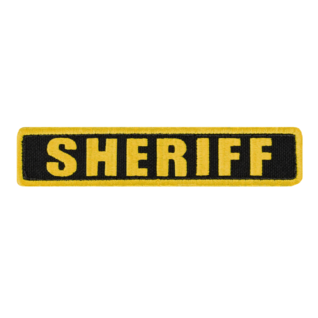 Écusson Condor — Sheriff Patch — Or / noir / 5 x 1 / 6 pièces