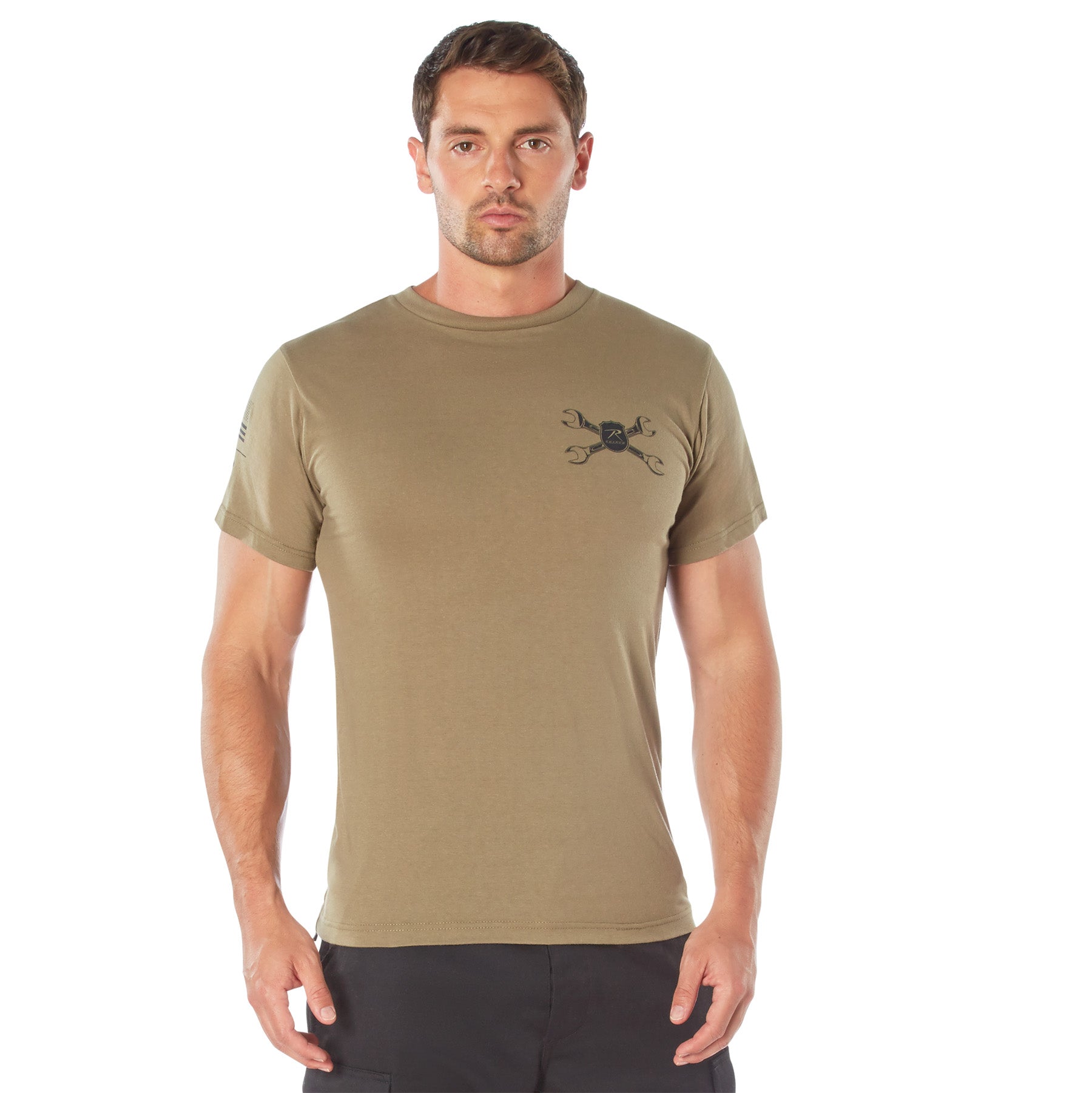 Rothco American Strength T-Shirt - Color : Coyote Brown, Size : 3XL