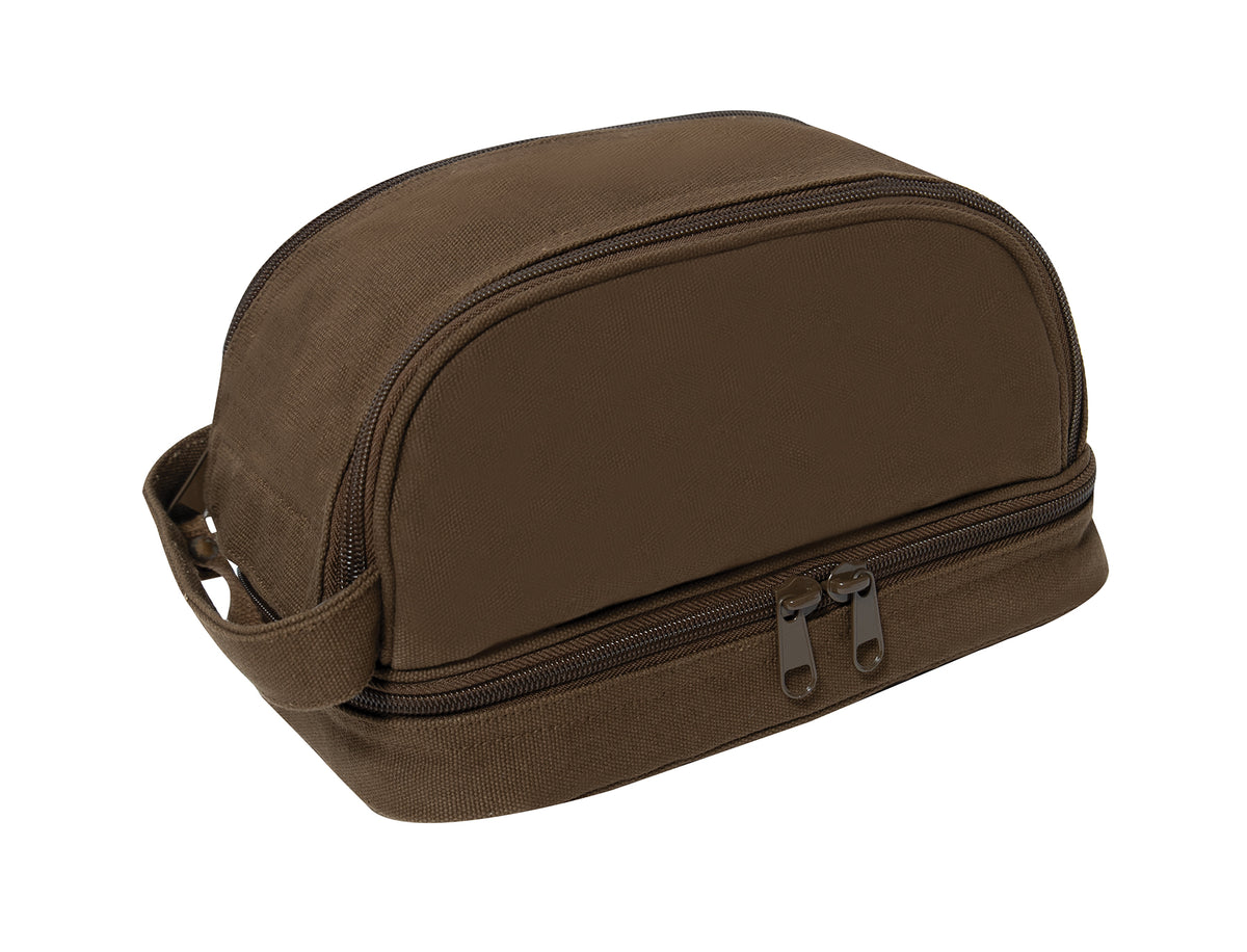 Rothco Deluxe Canvas Travel Kit - Color : Earth Brown