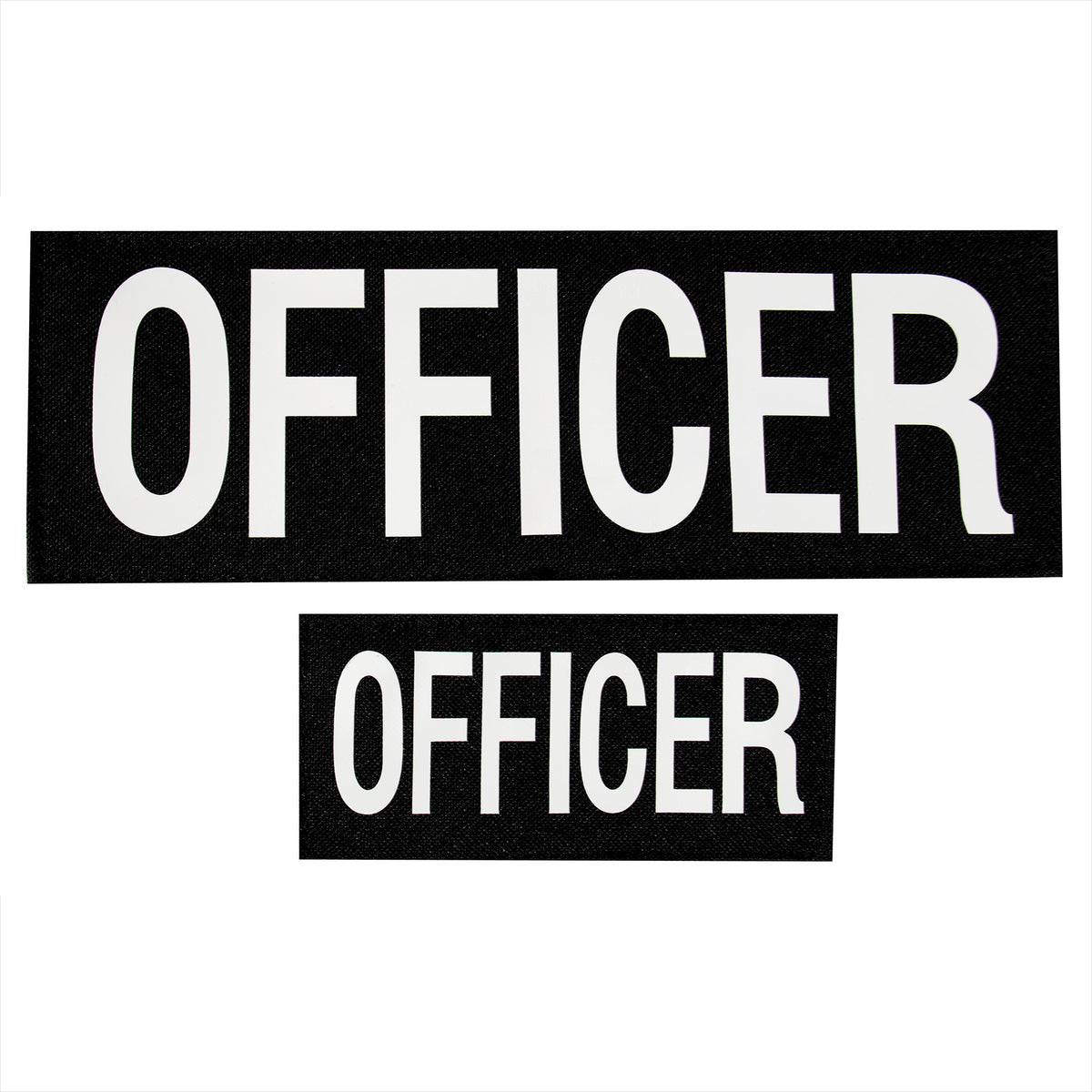 Rothco Officer Patch With Hook Back - Size : Set: 1 Small & 1 Large