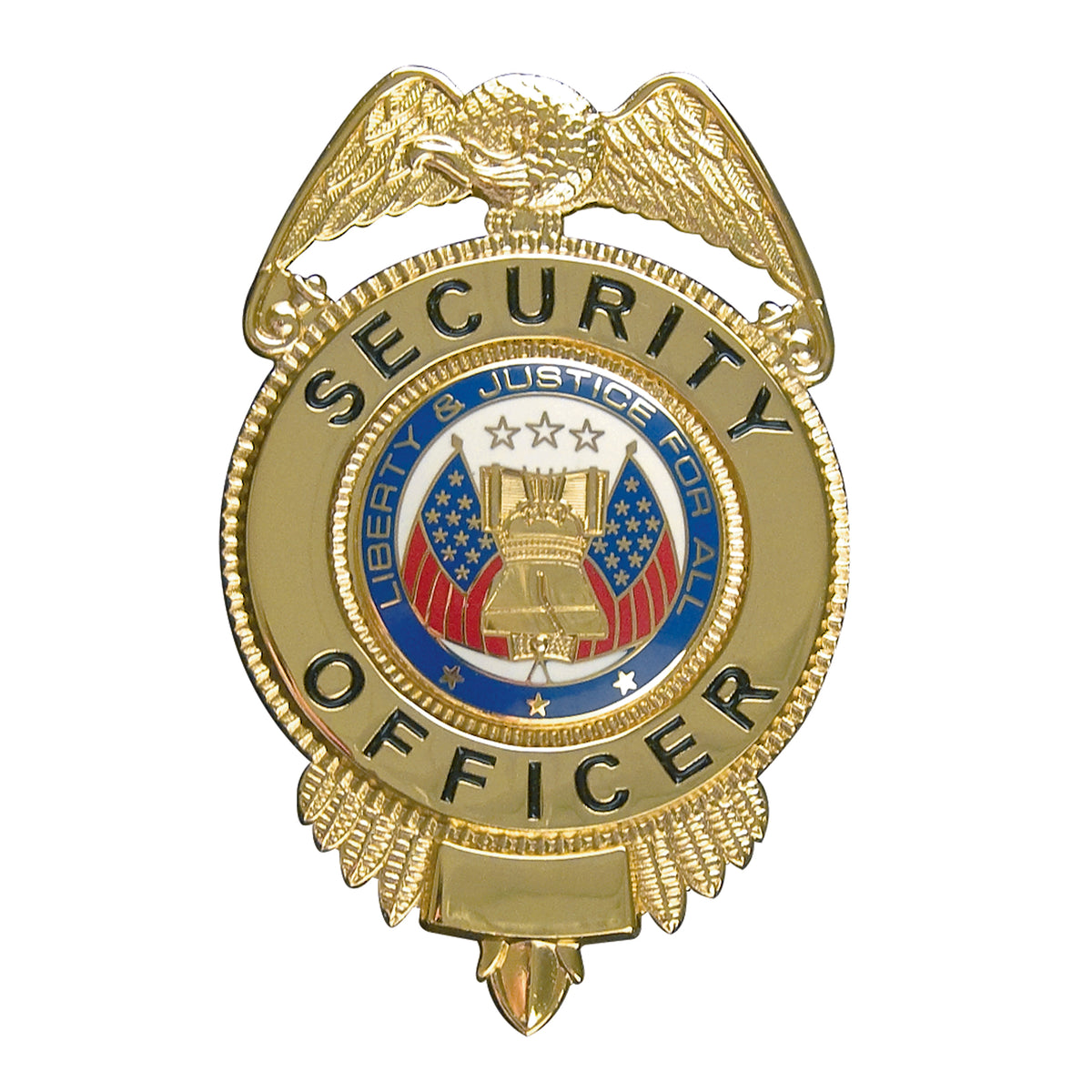 Rothco Security Officer Badge With Flags - Color : Gold