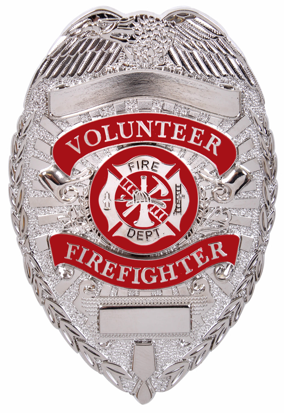 Rothco Deluxe Fire Department Badge - Color : Silver