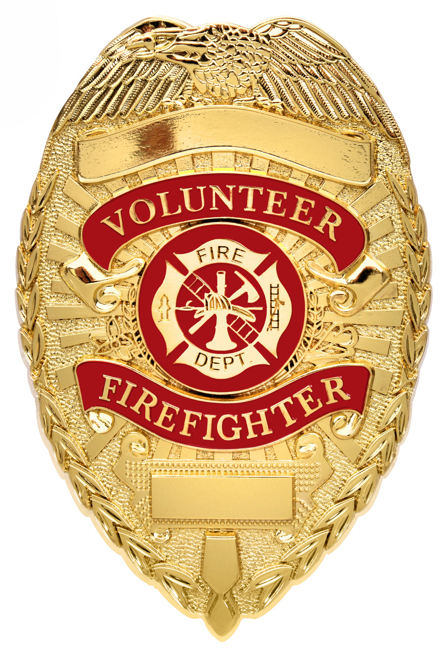Rothco Deluxe Fire Department Badge - Color : Gold