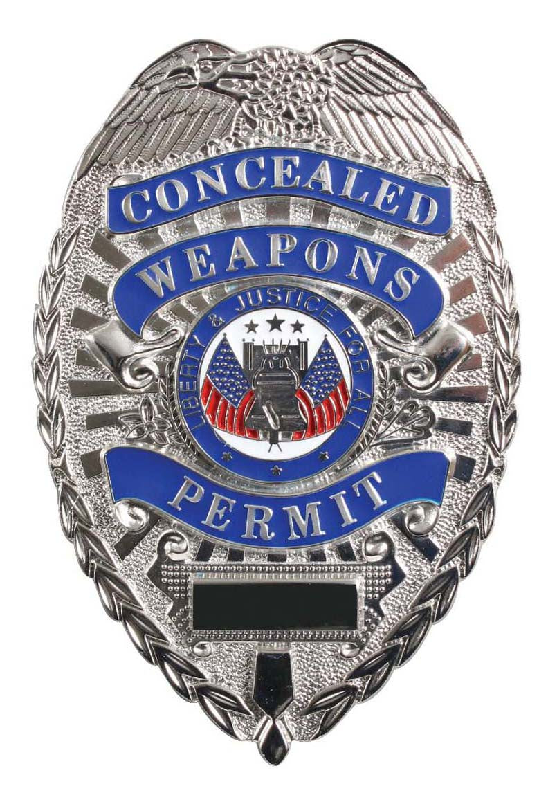 Rothco Deluxe "Concealed Weapons Permit" Badge - Color : Silver