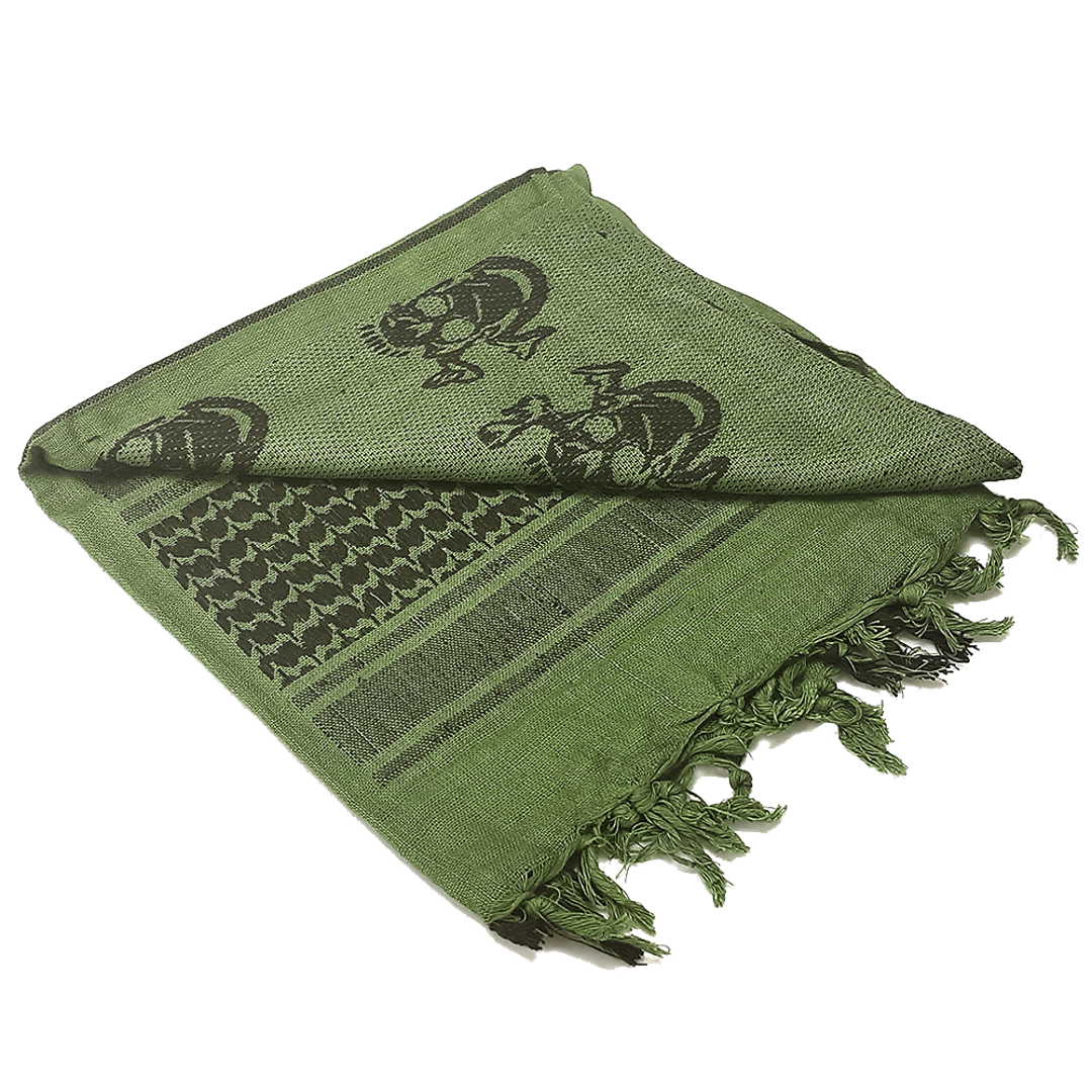 Tour de cou Condor — Shemagh - Skull — Olive Drab et Black