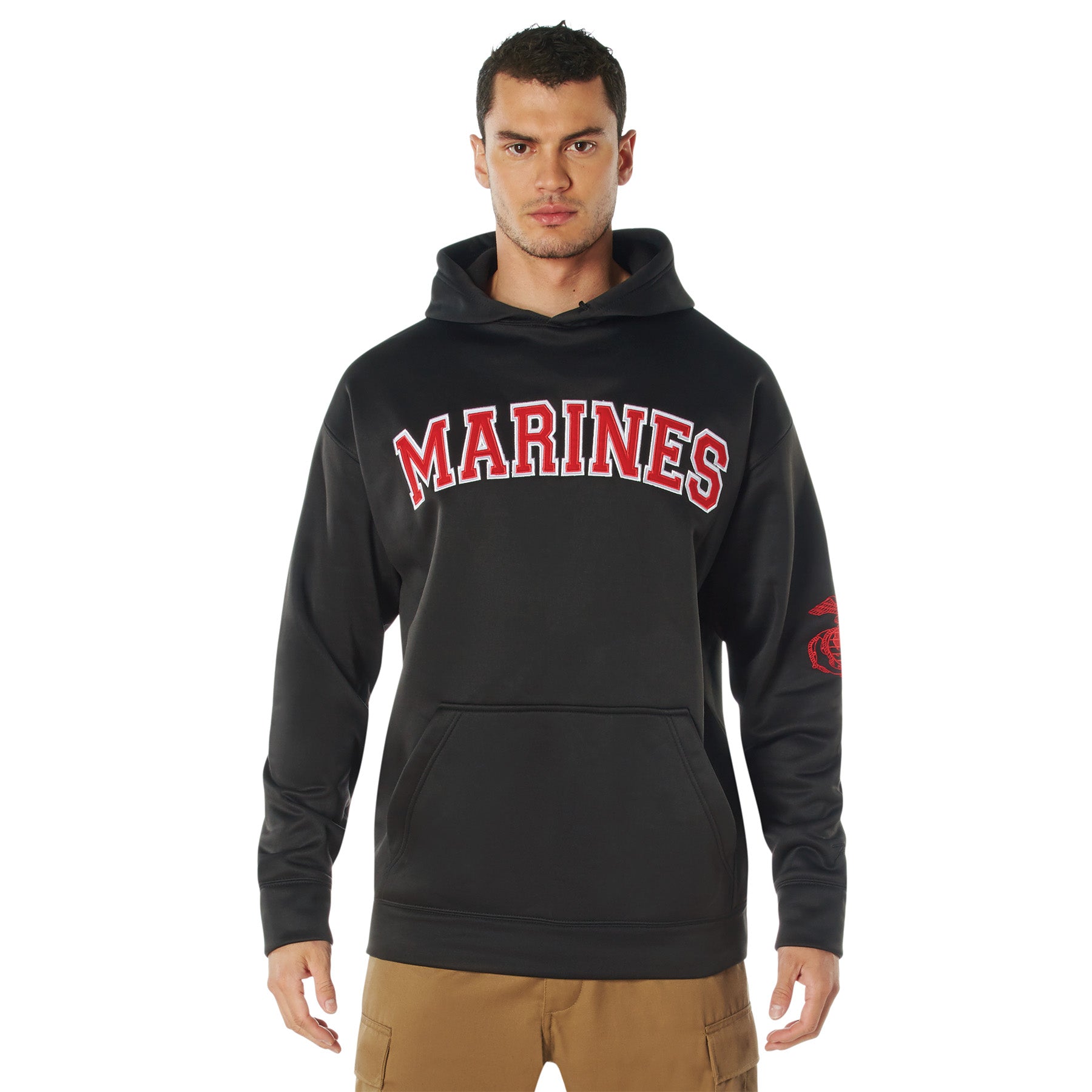 Rothco Embroidered Pullover Hoodies - Size : 3XL, Emblem : Marines