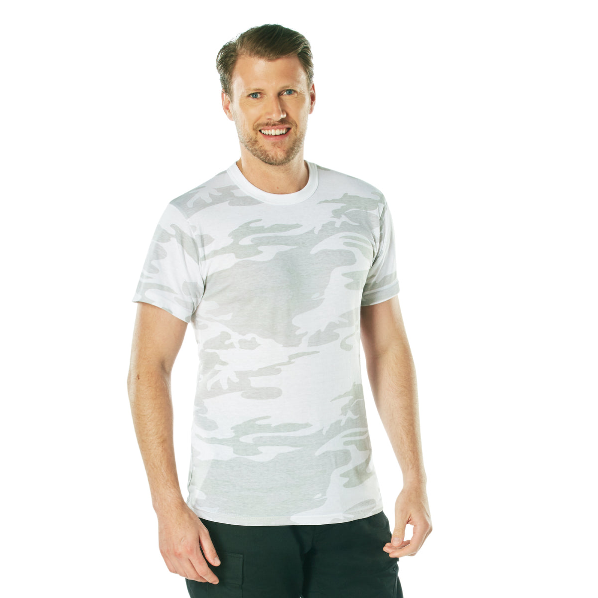 Rothco Camo T-Shirt - Color : White Camo, Size : 3XL