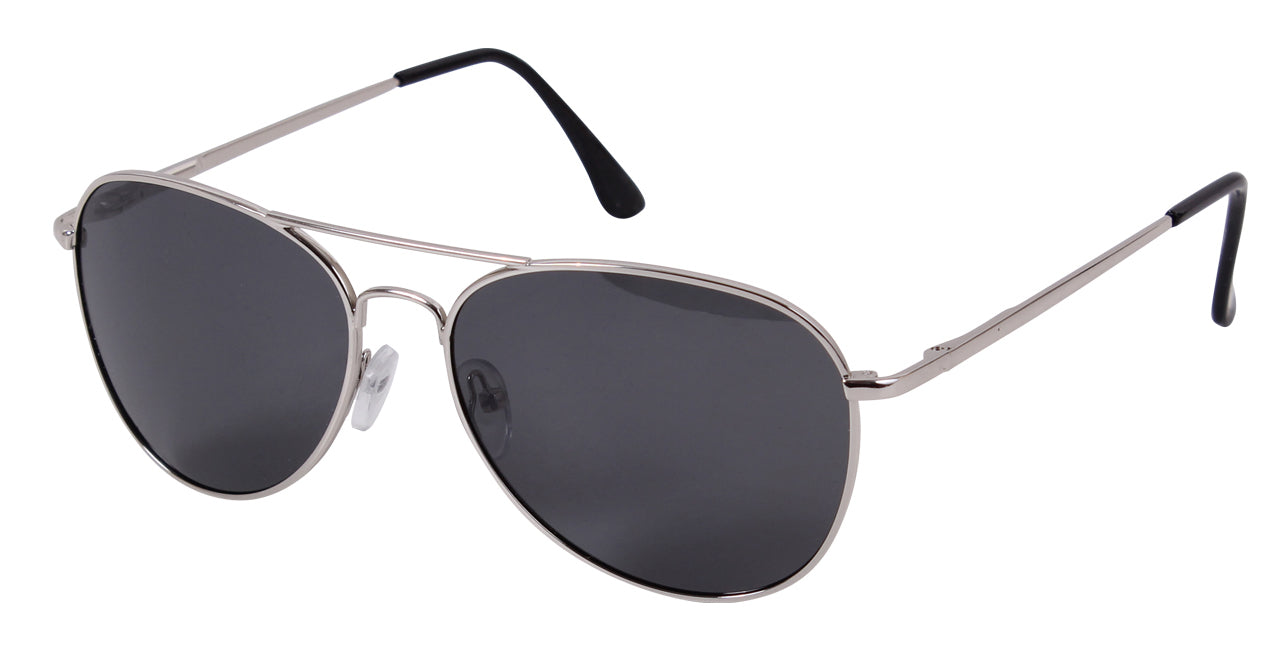 Rothco 58mm Polarized Sunglasses - Color : Chrome / Smoke