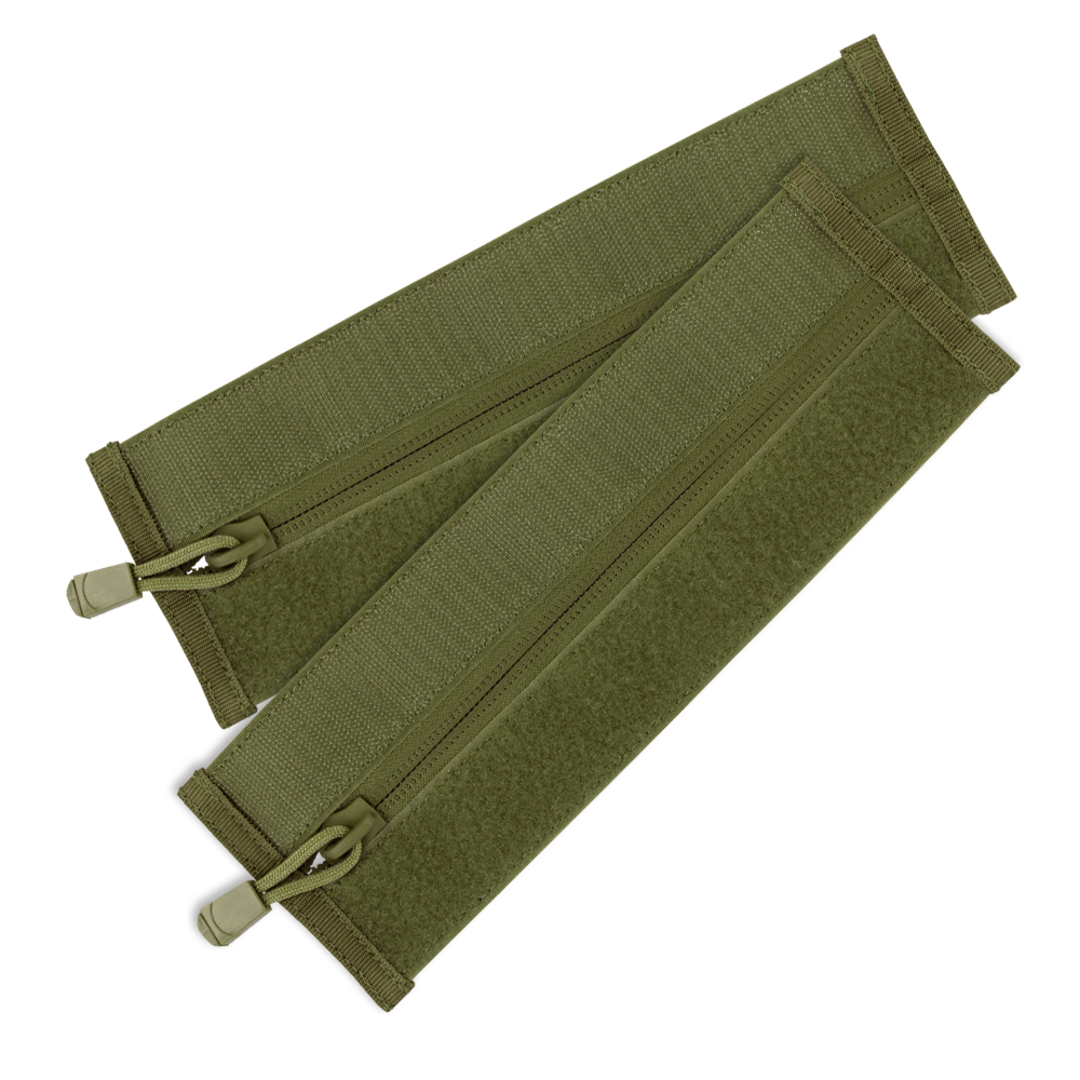 Accessoire pour porte-plaques Condor — VAS Zipper Strips — Vert olive / 2 pièces