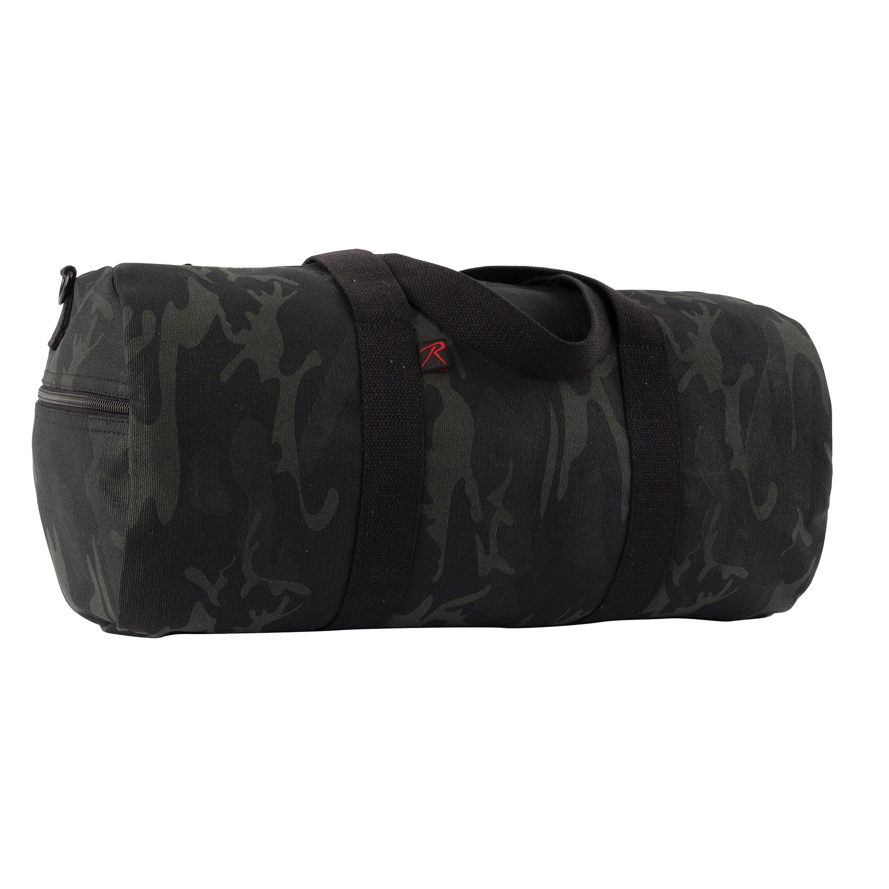 Rothco Midnight Camo Canvas Shoulder Duffle Bag - Color : Midnight Black Camo, Size : 24 Inches