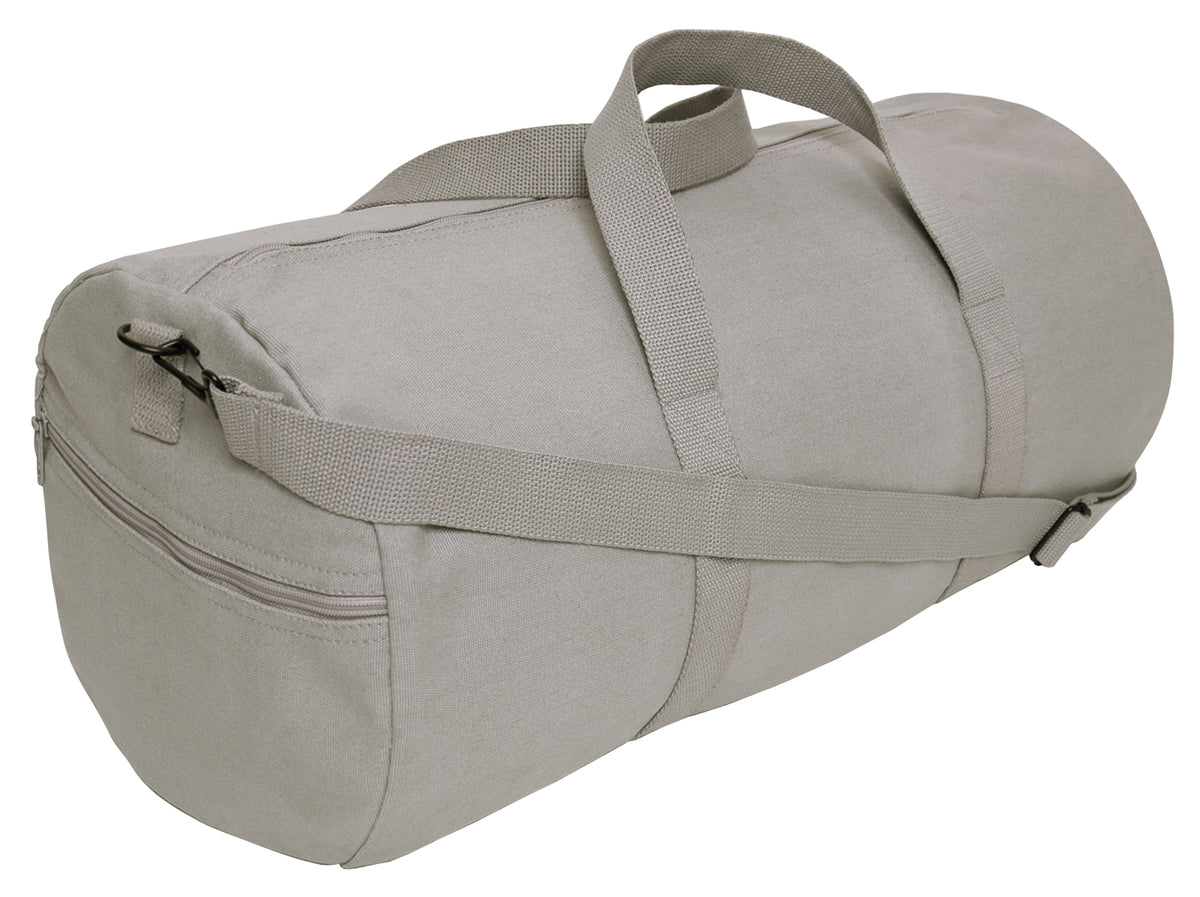 Rothco Canvas Shoulder Duffle Bag - Color : Grey, Size : 19 Inches